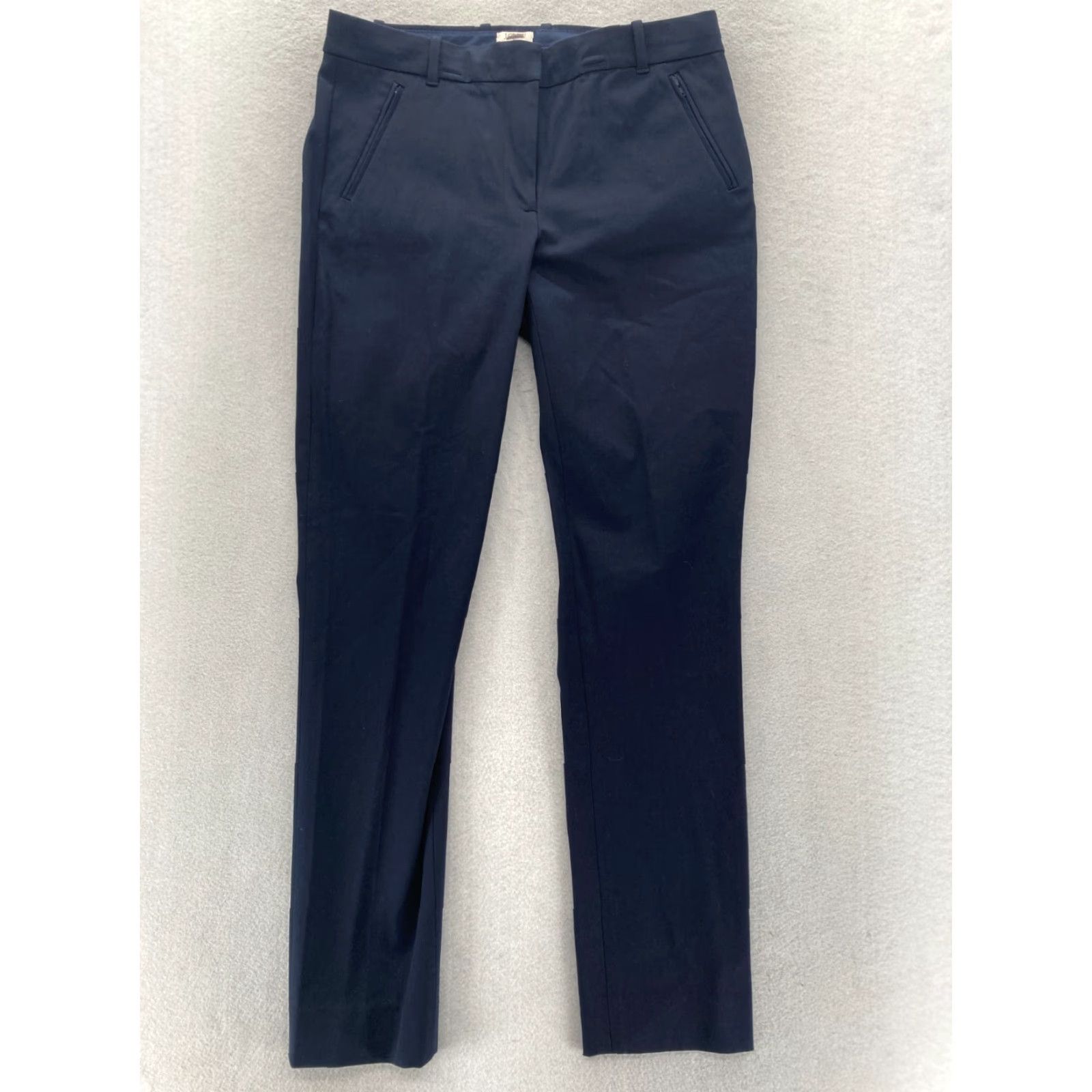 J.Crew J.CREW Lexie Pants Women's 4 Navy Blue Stretch Skinny Office Career Chino Pants Size 28" / US 6 / IT 42 - 2 Thumbnail