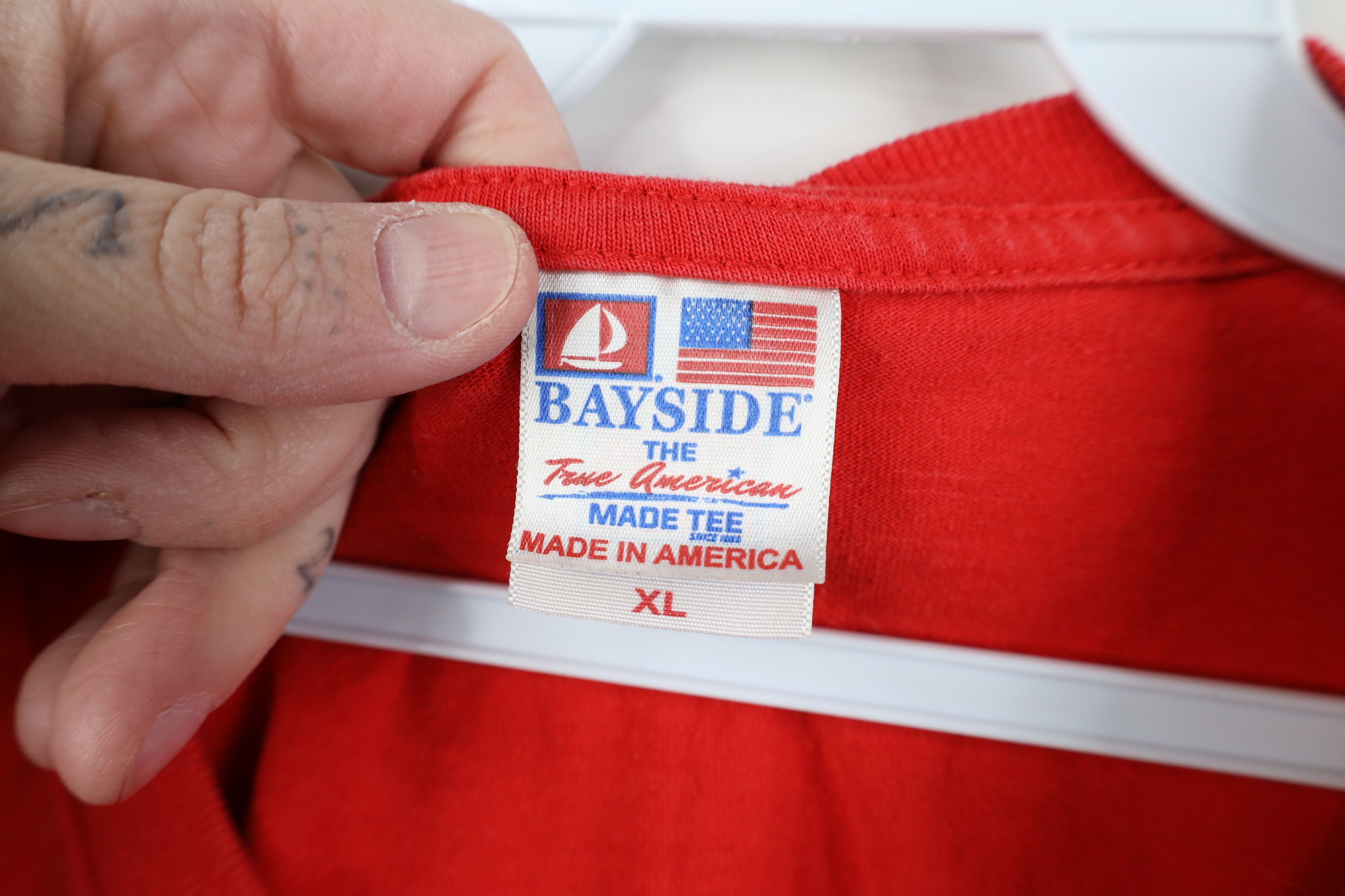 Vintage Vintage Y2K Union Made Assembly Complex T-Shirt Red USA Size US XL / EU 56 / 4 - 9 Thumbnail
