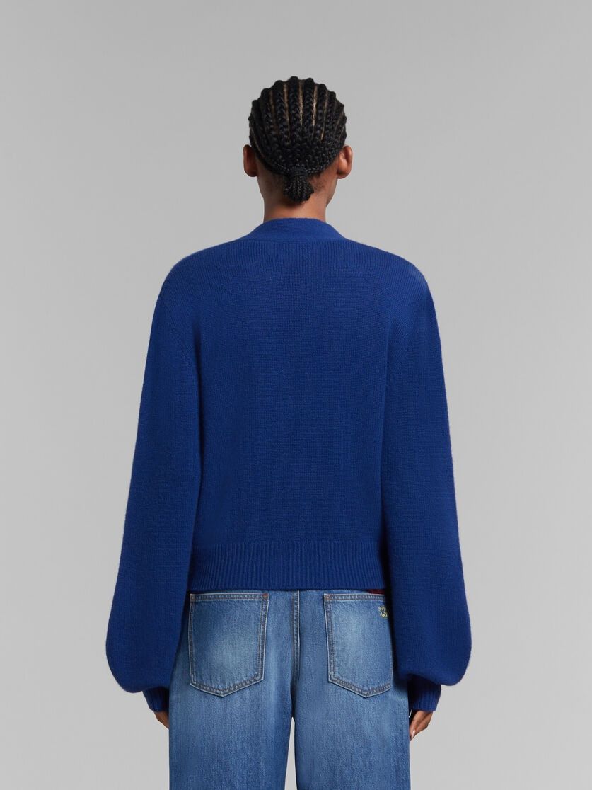 Marni o1w1db10125 Cashmere Cardigan in Blue Size M / US 6-8 / IT 42-44 - 4 Thumbnail