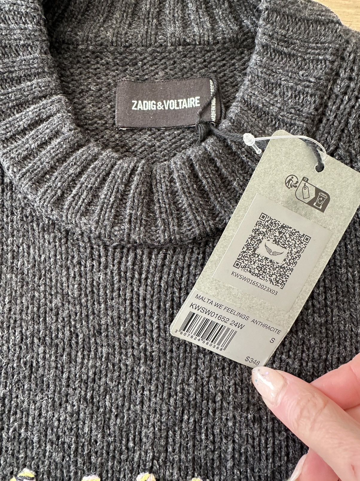 Zadig & Voltaire Zadige & Voltaire Malta Sweater Size S / US 4 / IT 40 - 9 Thumbnail