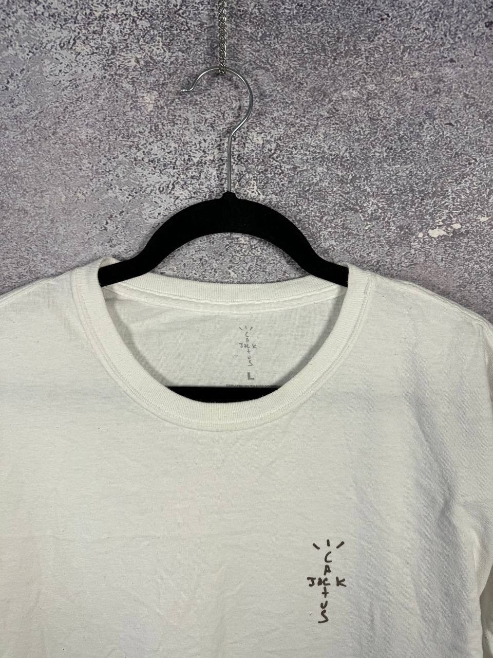 Travis Scott Travis Scott Cactus Jack Bassic Logo white Tee Men's Large Size US L / EU 52-54 / 3 - 3 Thumbnail
