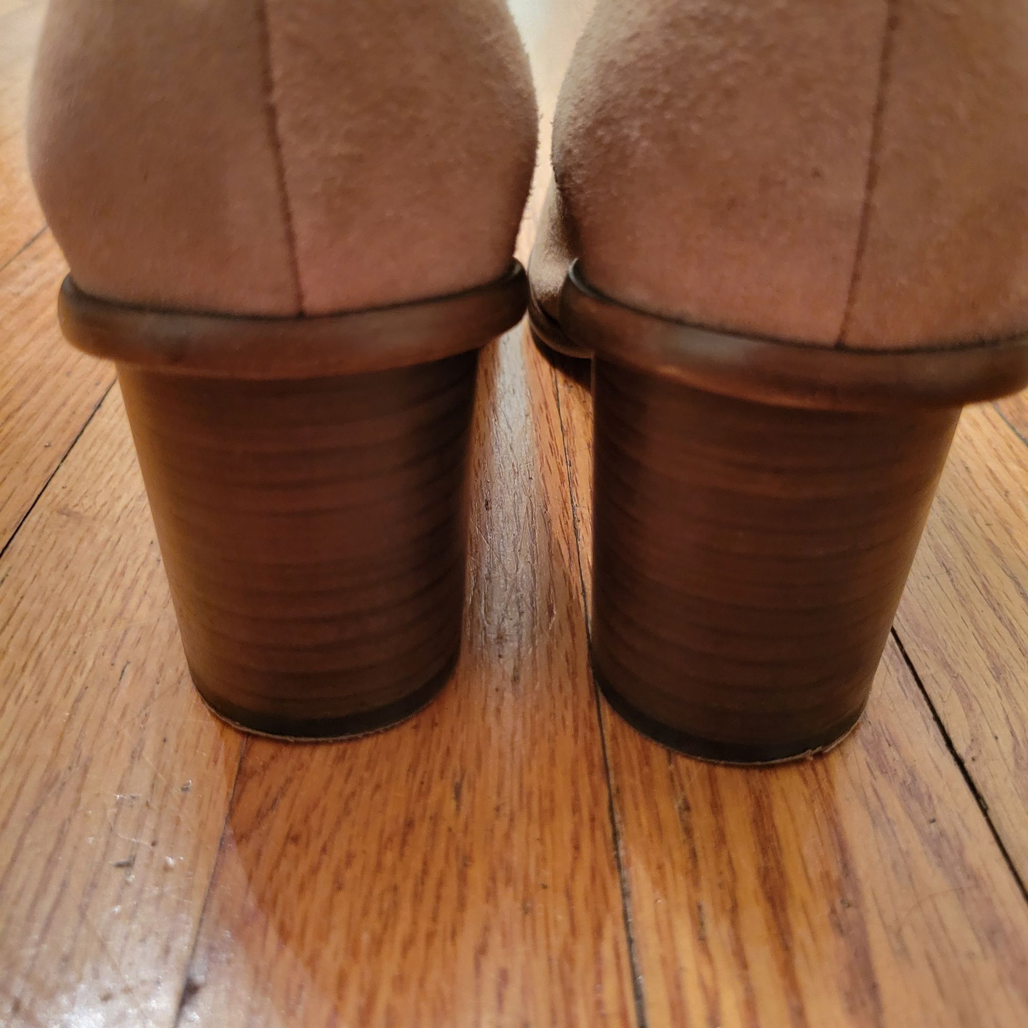 Portland Leather Patina 11 Suede Ankle Boots 41 VERO Square Toe Handmade Port Size US 11 / IT 41 - 5 Thumbnail