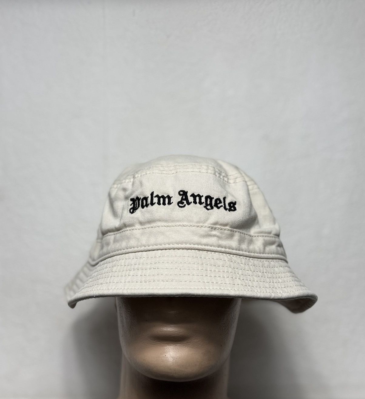 Palm Angels Palm Angels Panama Bucket Hat Luxury White Size ONE SIZE - 1 Thumbnail