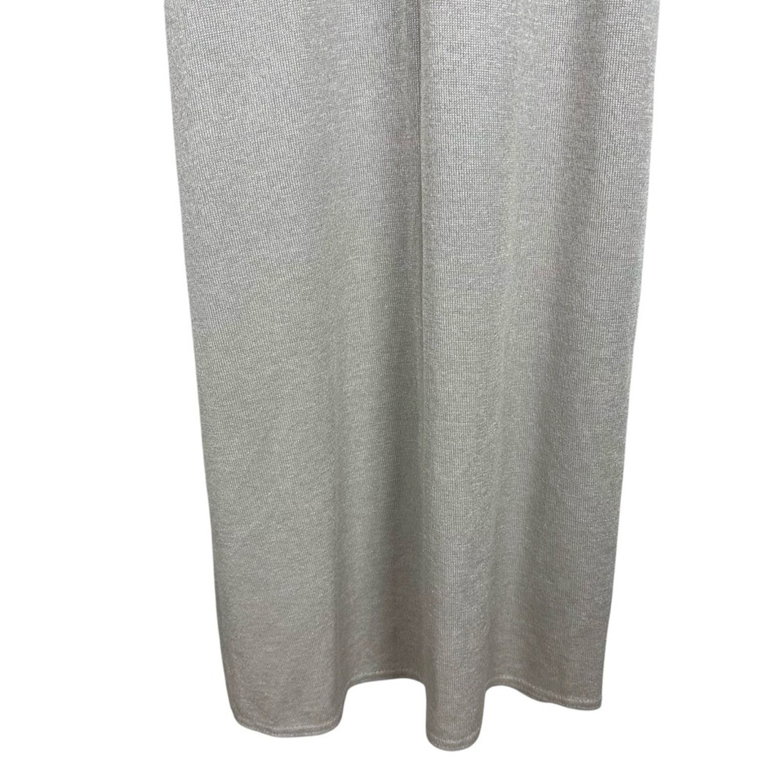 Other 90’s Scoop Neck Slip Midi Belted Chain Silver Dress Sz 8 Size M / US 6-8 / IT 42-44 - 12 Thumbnail