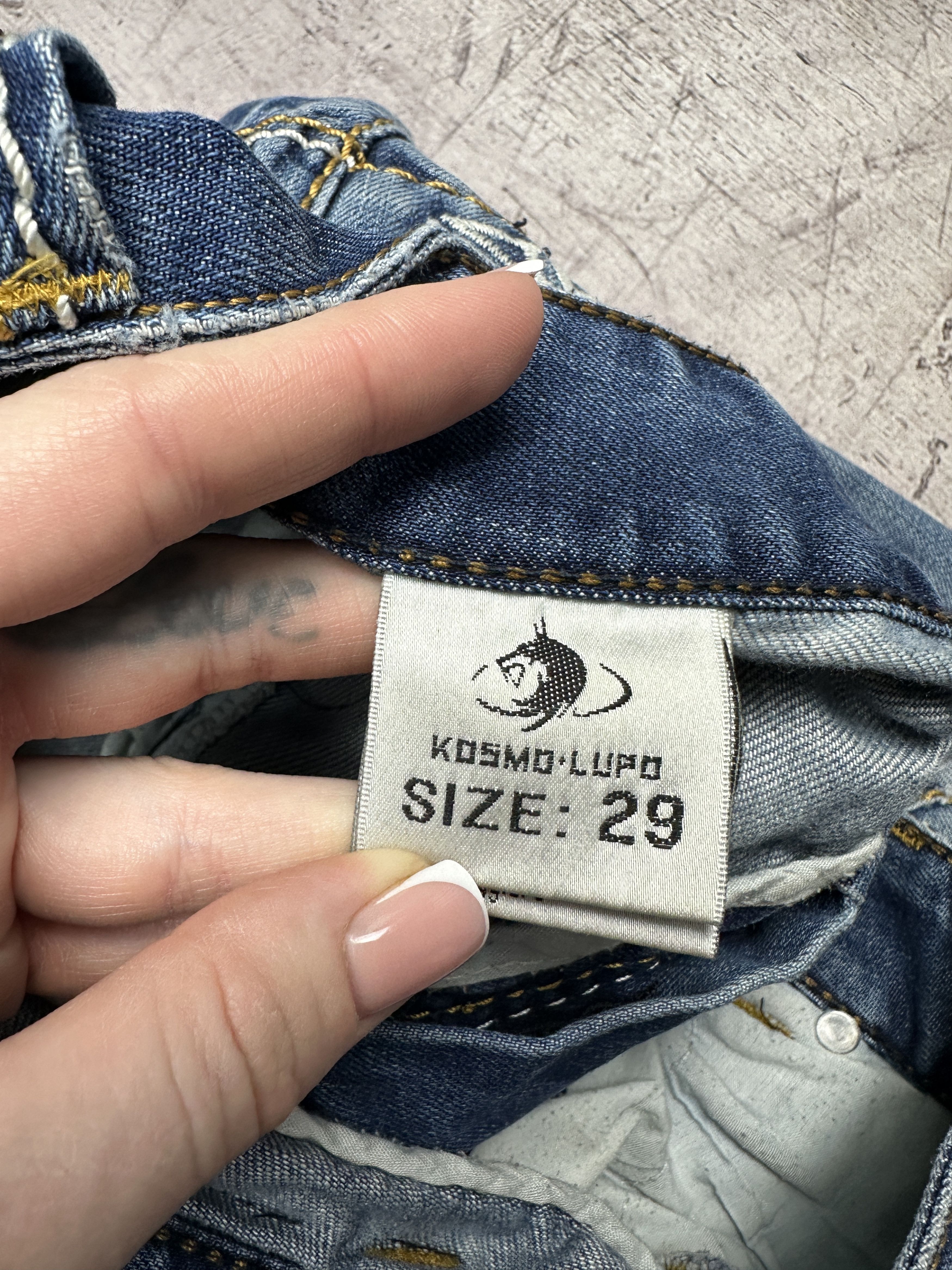 Japanese Brand × Vintage K&M Kosmo Lupo Vintage Mens Denim Pants Jeans Size US 29 - 5 Thumbnail