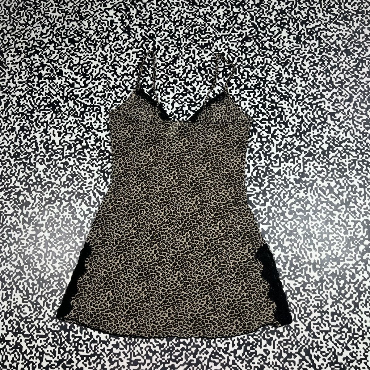 Vintage Vintage Y2K Leopard Mesh Sexy Nightie Mini Dress Retro Style Size S / US 4 / IT 40 - 12 Thumbnail