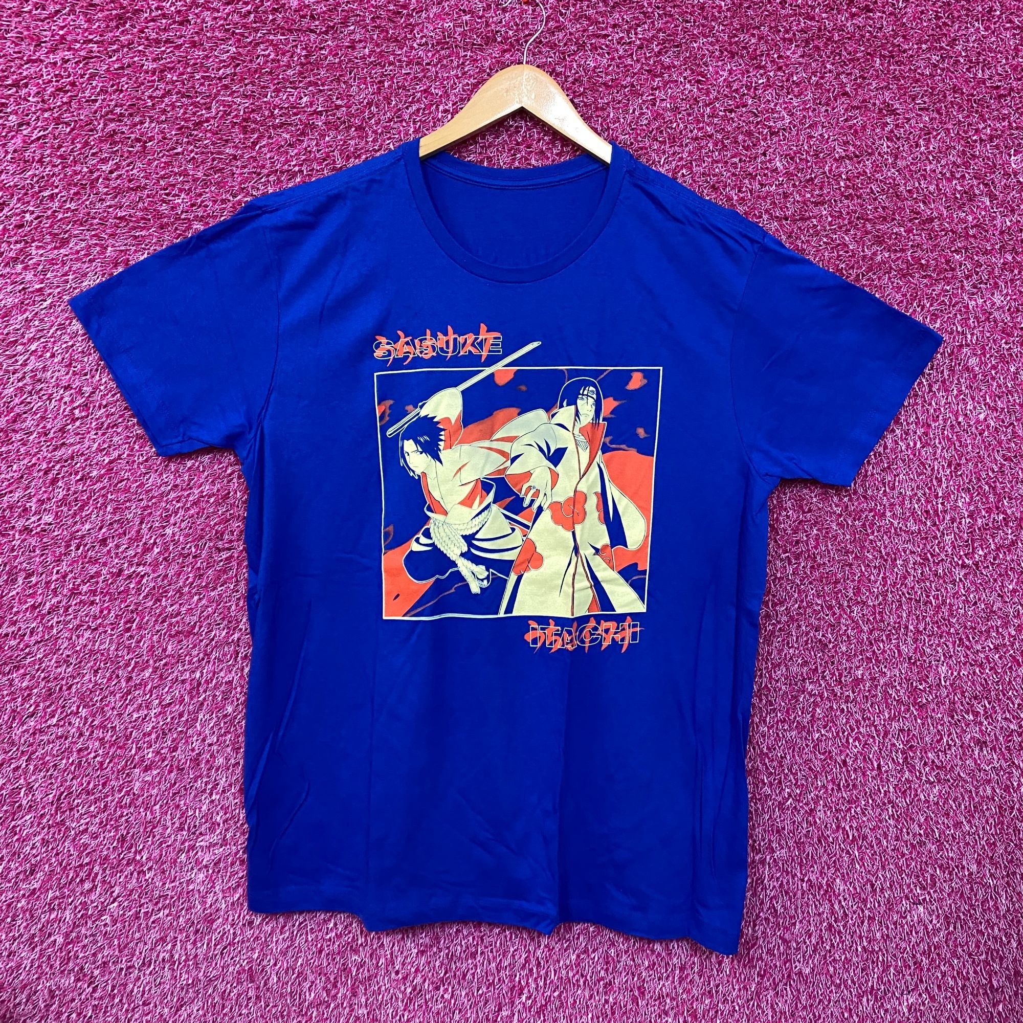 Anime Naruto Sasuke Blue Anime Tshirt size Extra Large Size US XL / EU 56 / 4 - 1 Thumbnail