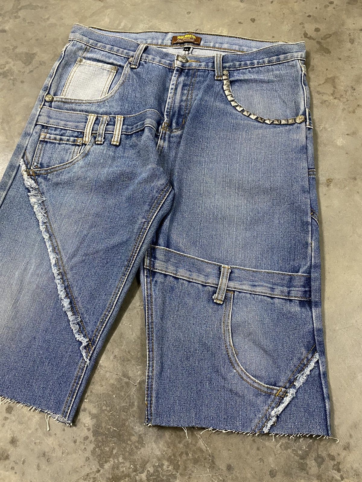 Craftsman × Designer × Vintage Vintage Joge Martin Craftsman Hand Made Denim Cropped @221 Size US 33 - 3 Thumbnail
