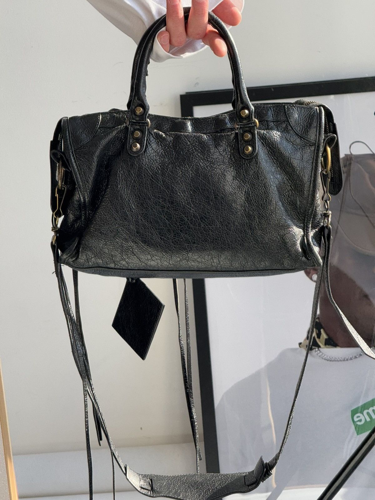 Balenciaga Vintage Balenciaga City Bag Distressed Leather Handbag Size ONE SIZE - 5 Thumbnail
