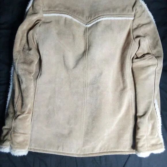 Sears Vintage Sears Western Outdoor Shearling Leather Coat Jacket Size US M / EU 48-50 / 2 - 4 Thumbnail