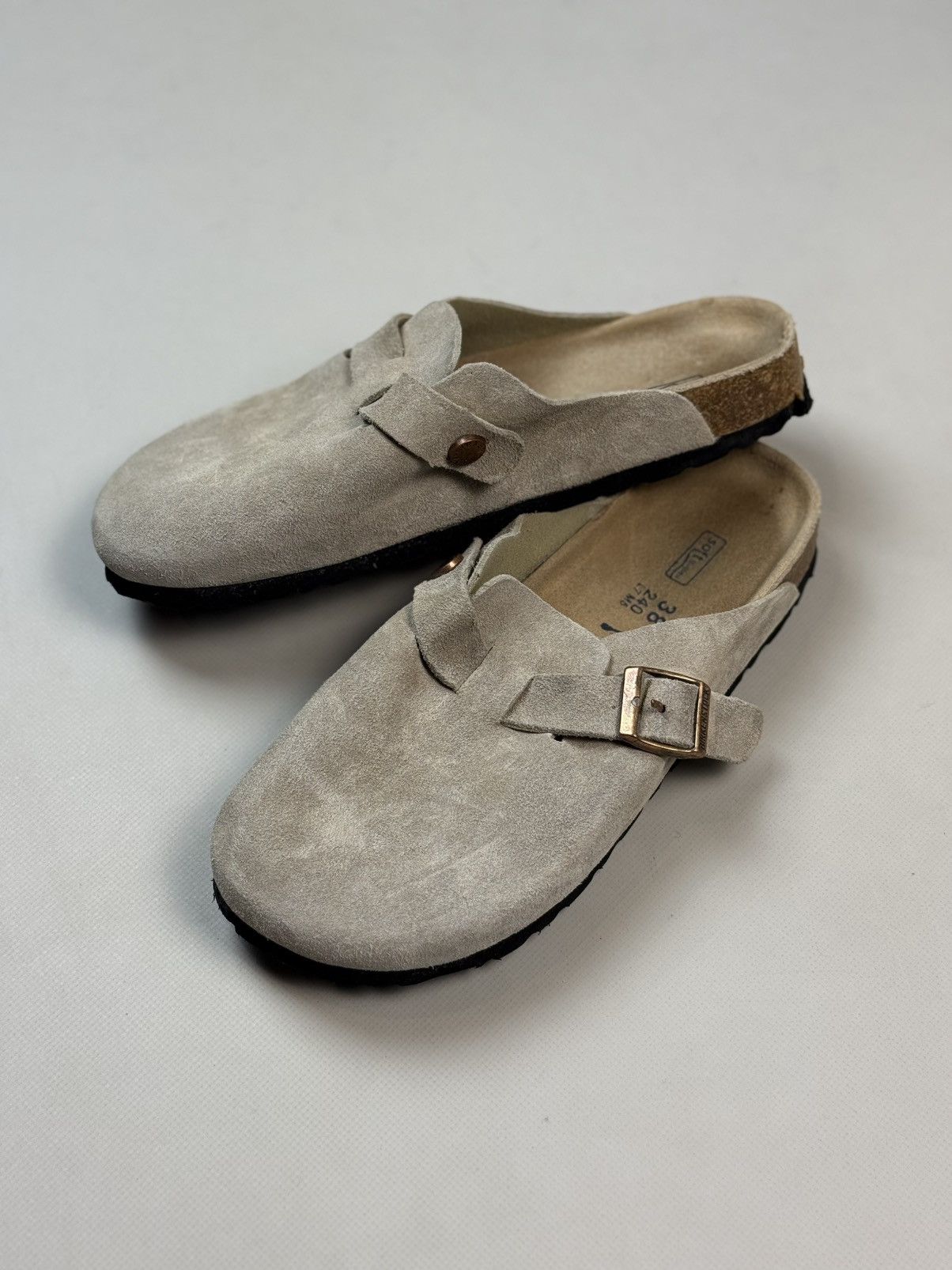 Birkenstock Birkenstock Boston Ladies Suede Clogs Sabo Shoes Flats Size US 7 / IT 37 - 19 Thumbnail