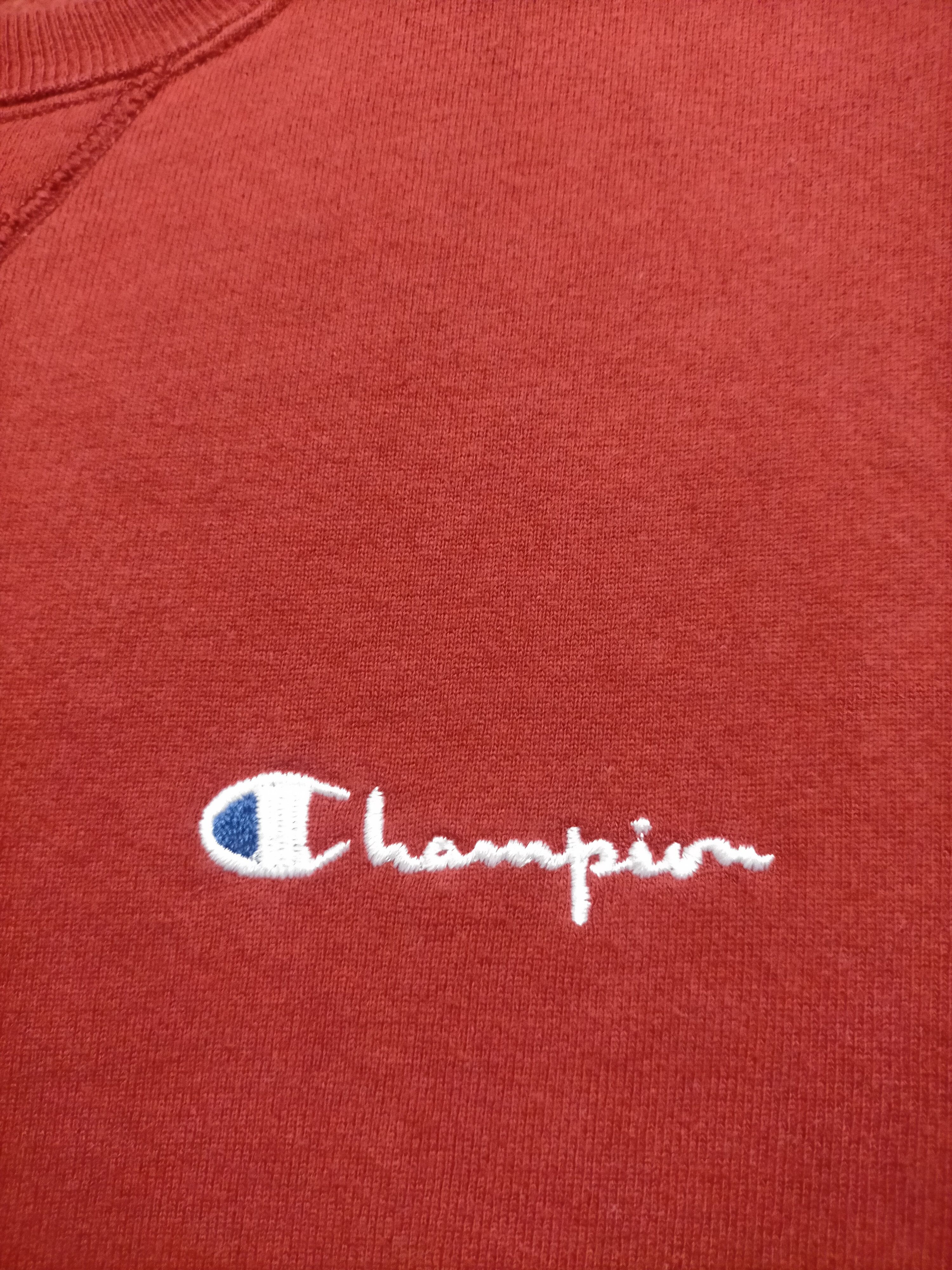 Champion × Vintage Vintage 90s Champion Red Sweatshirt Size US M / EU 48-50 / 2 - 10 Thumbnail