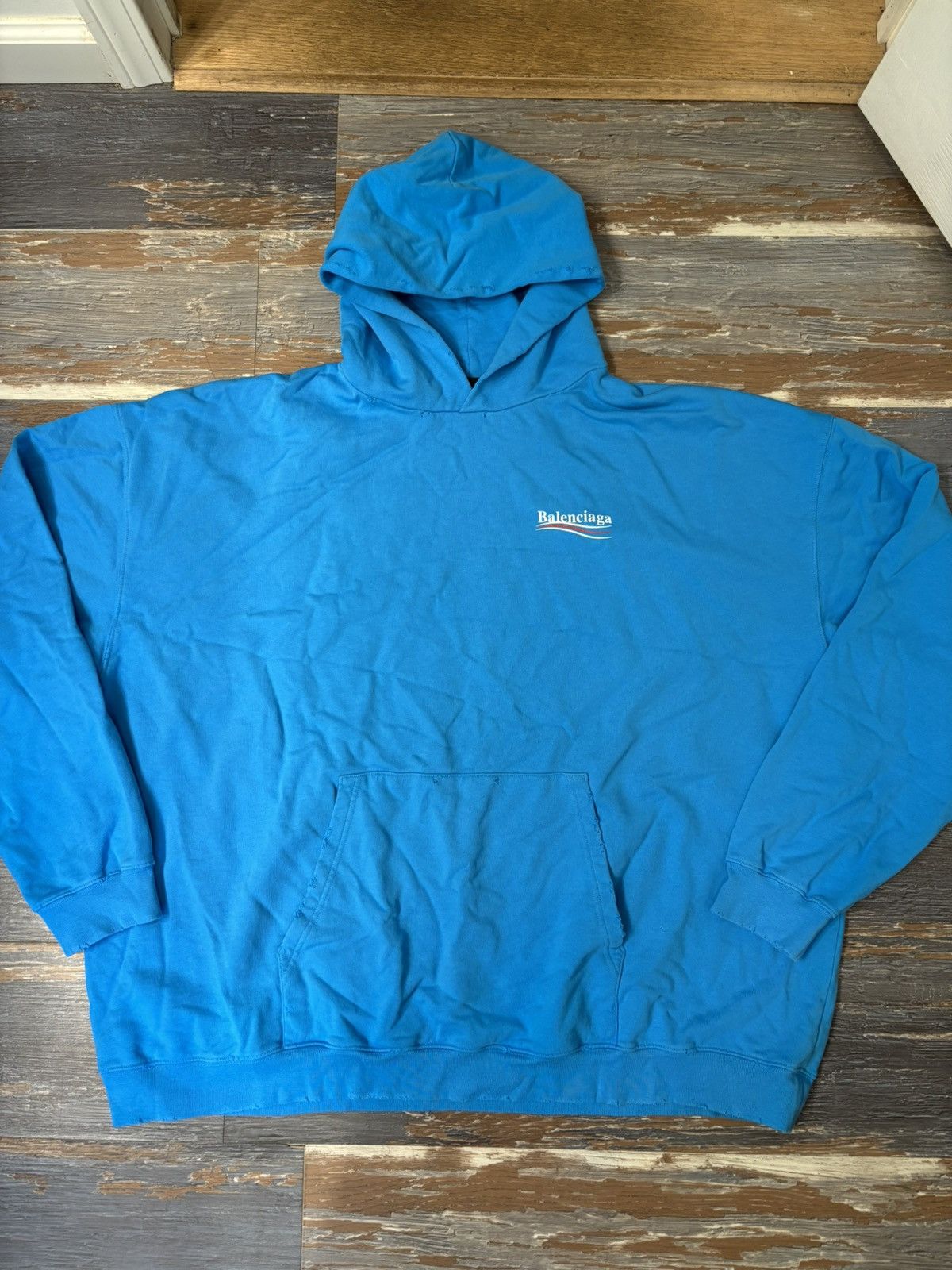 Balenciaga Campaign Logo Hoodie Size US XL / EU 56 / 4 - 2 Thumbnail