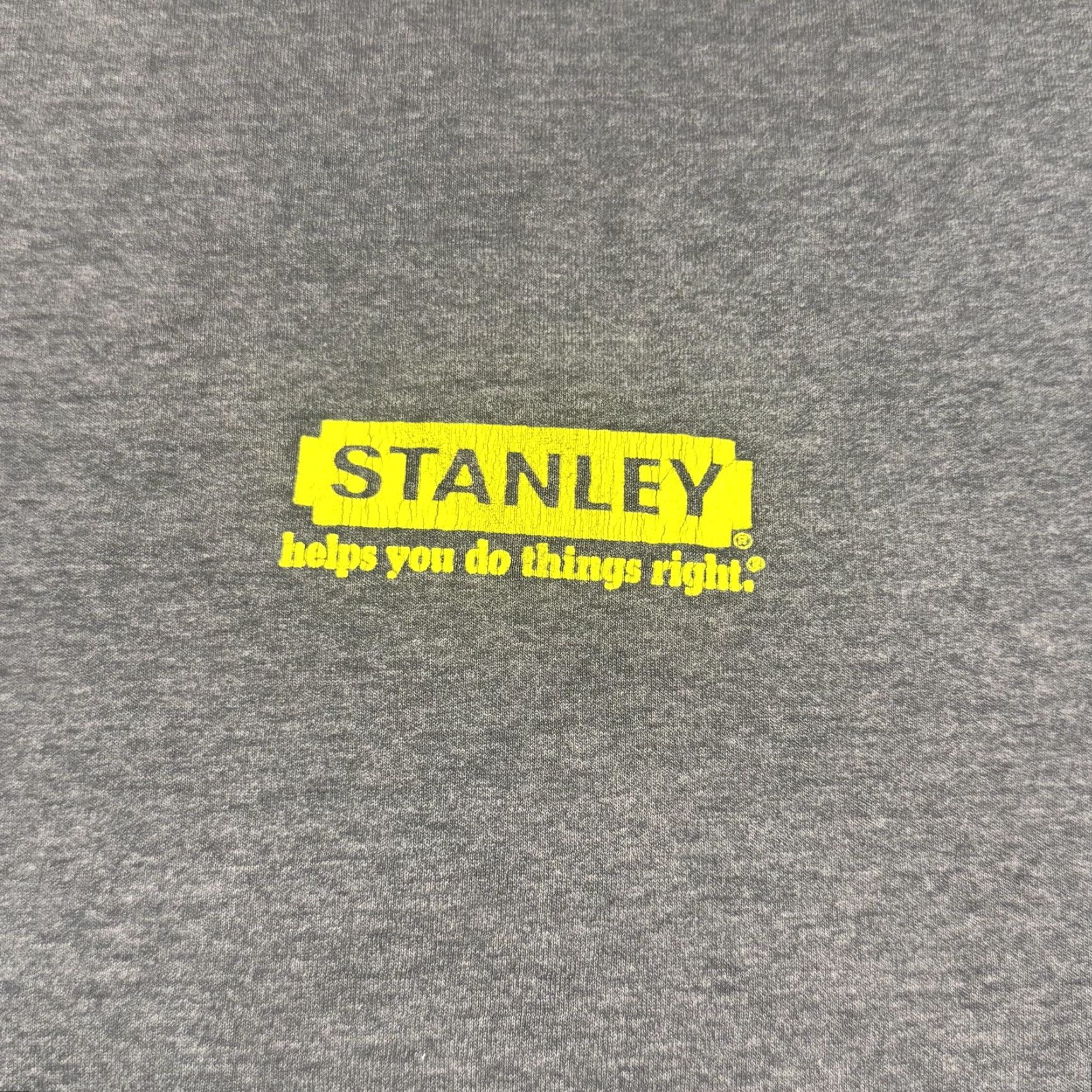 Hanes VINTAGE Stanley Tools Shirt Mens XL Gray Promo Advertising Shark Graphic 90s Size US XL / EU 56 / 4 - 2 Thumbnail