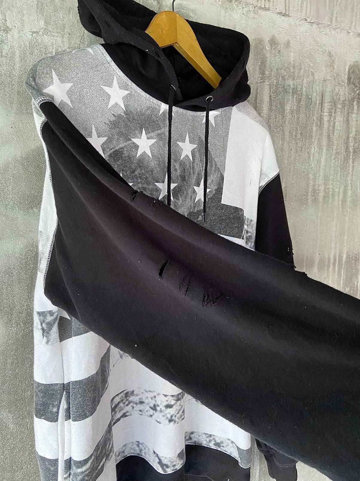 Hysteric Glamour × If Six Was Nine × Japanese Brand B ONE SOUL DISTRESSED HOODIE AMERICAN FLAG Size US L / EU 52-54 / 3 - 2 Thumbnail