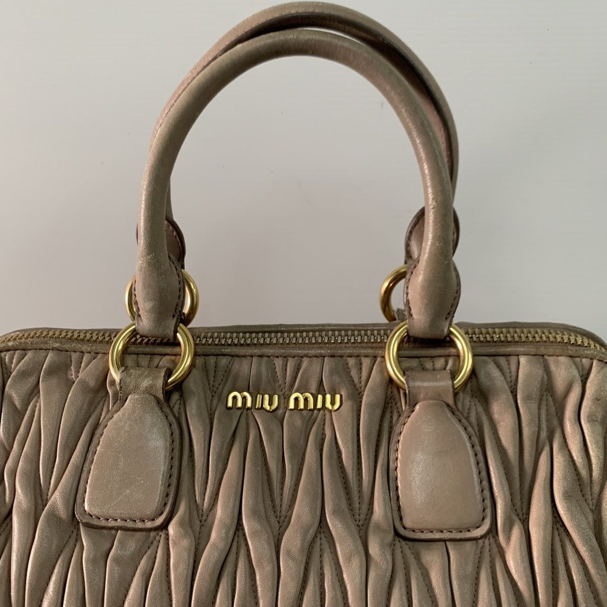 Miu Miu Miu Miu Matelasse Leather Handbag Size ONE SIZE - 2 Thumbnail