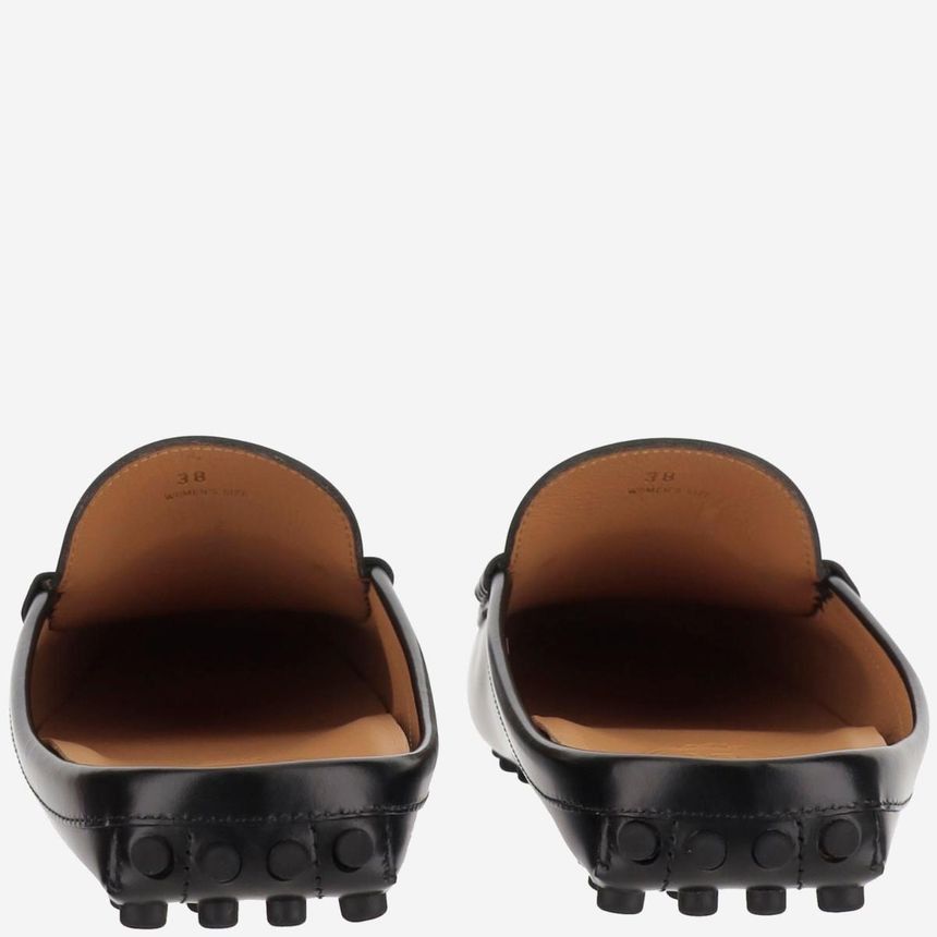 Tod's o1s22i1n0325 Calfskin Slip-on Loafers in Black Size US 7 / IT 37 - 4 Thumbnail