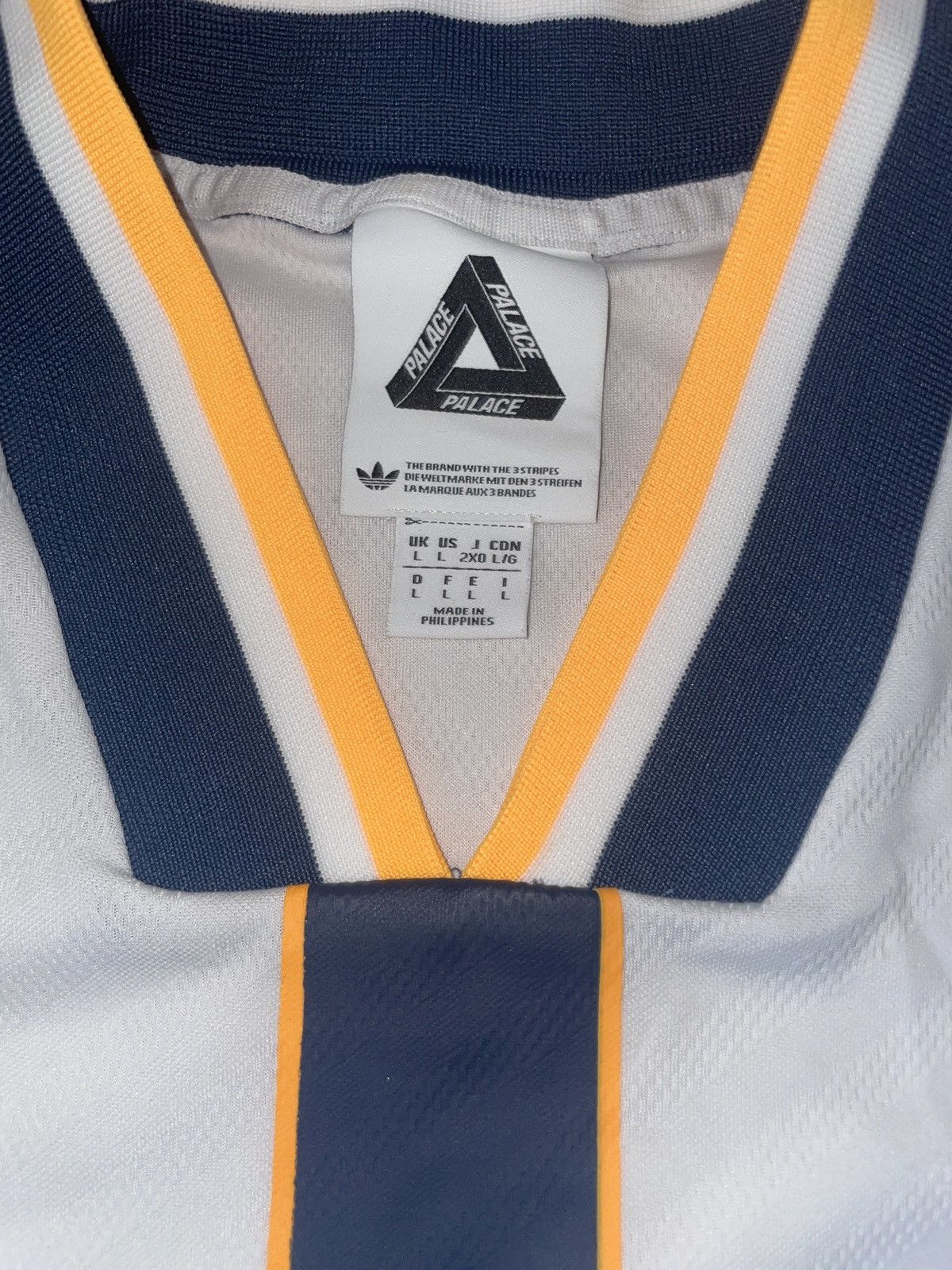 Adidas × Palace Palace x Adidas White Jersey Size US L / EU 52-54 / 3 - 2 Thumbnail