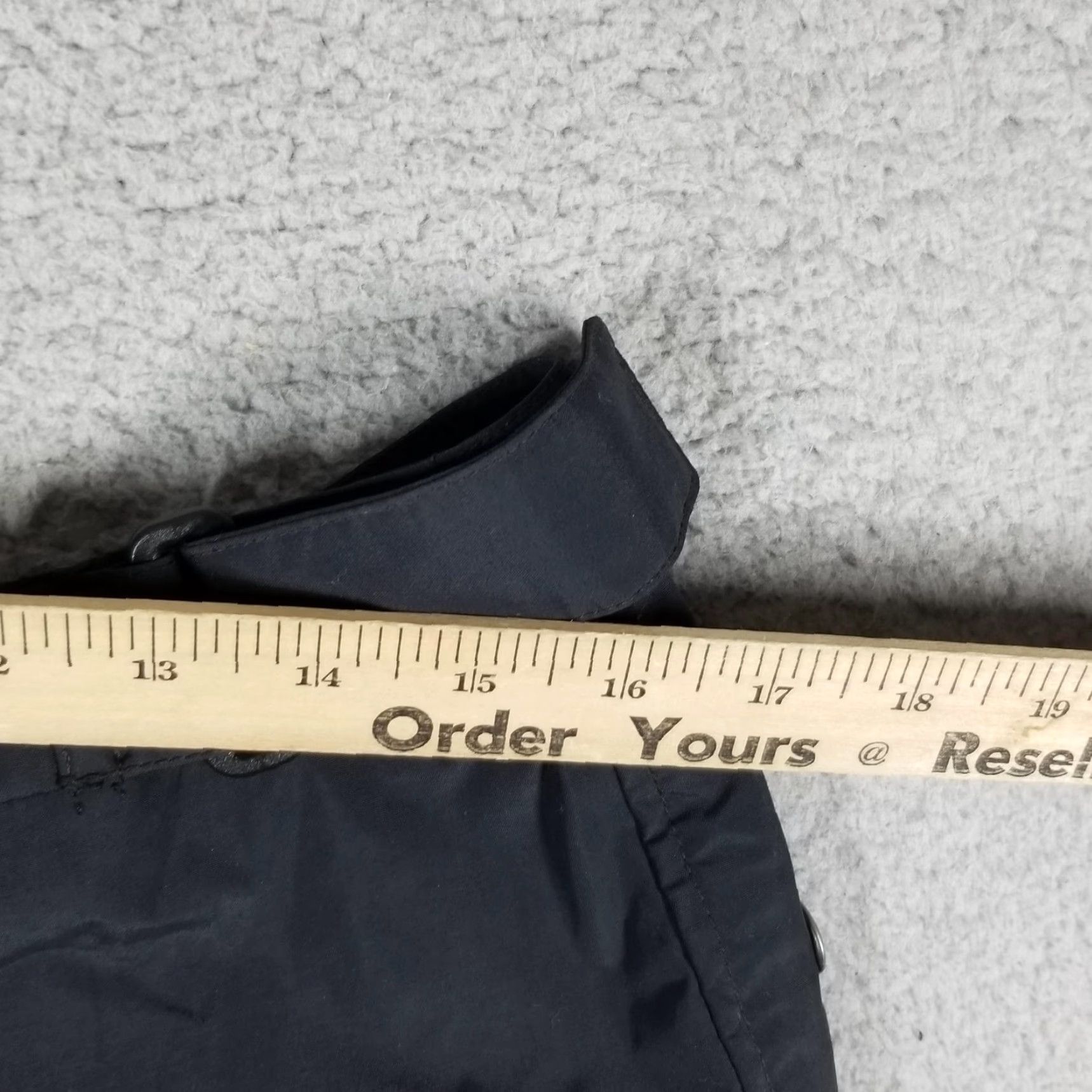 Carhartt VINTAGE Carhartt Rain Pants Women L Black Nylon Lined Side Zip Adjustable Waist Work Size 36" / US 14 / IT 50 - 3 Thumbnail
