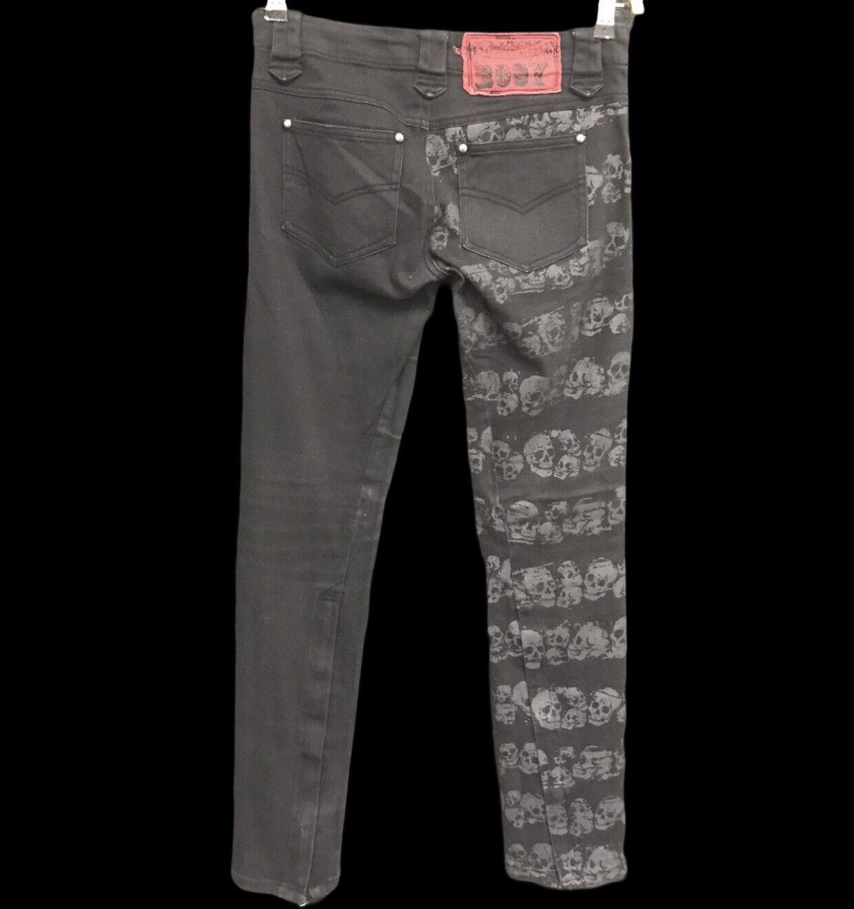 Japanese Brand × Seditionaries Punk ALGONQUINS Half Skull Full Print Skinny PANT Size 26" / US 2 / IT 38 - 2 Thumbnail