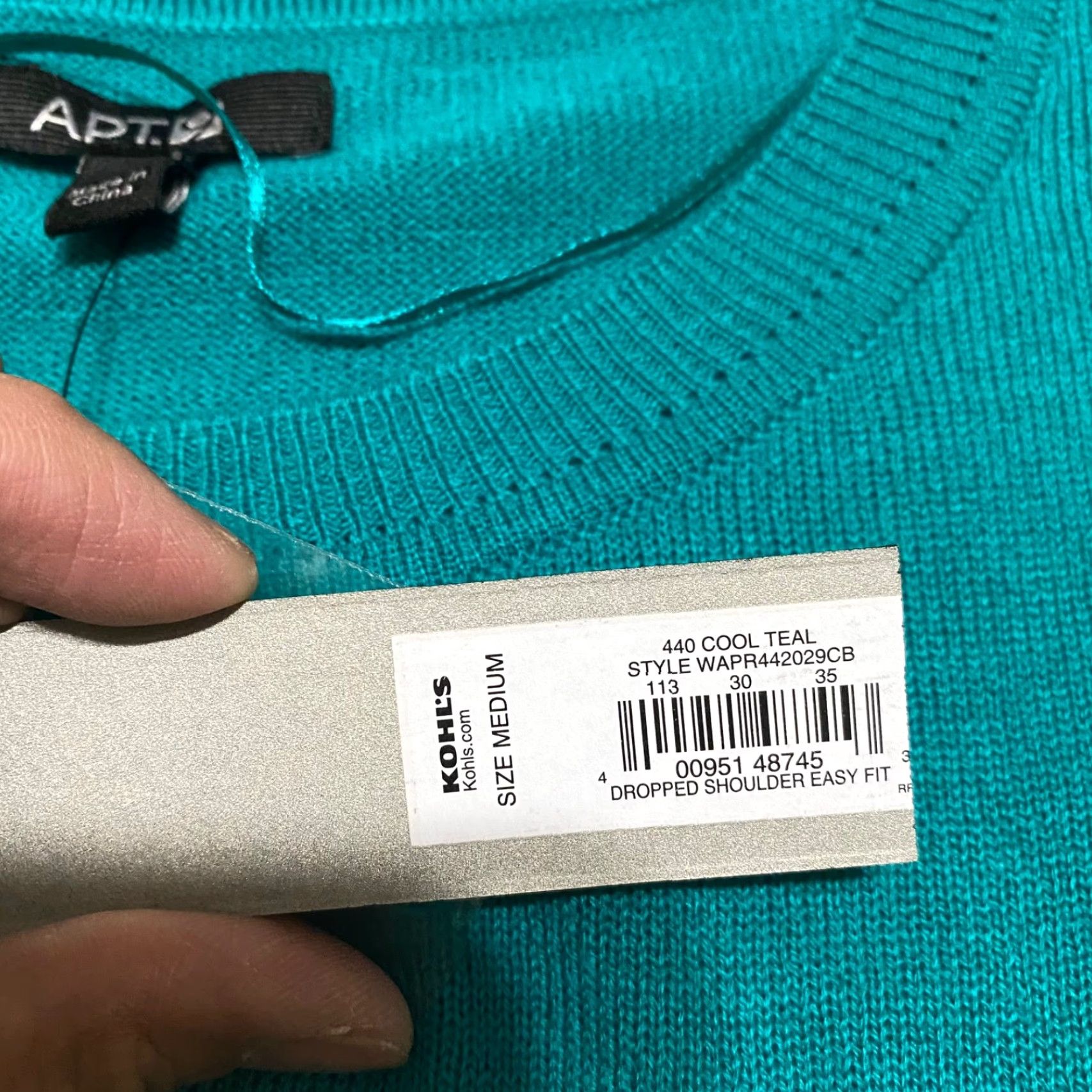 Apt. 9 Apt. 9 Sweater Womens Medium Crew Neck Green Colorblock Pullover NWT Cozy Knit Warm Winter Fall 90s Style Mens Womens Size M / US 6-8 / IT 42-44 - 4 Thumbnail
