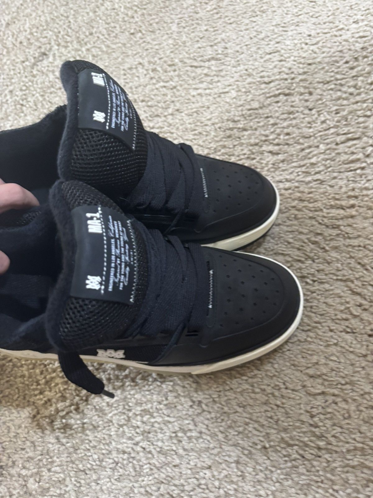 Amiri amiri ma-1 black white Size US 12 / EU 45 - 11 Thumbnail