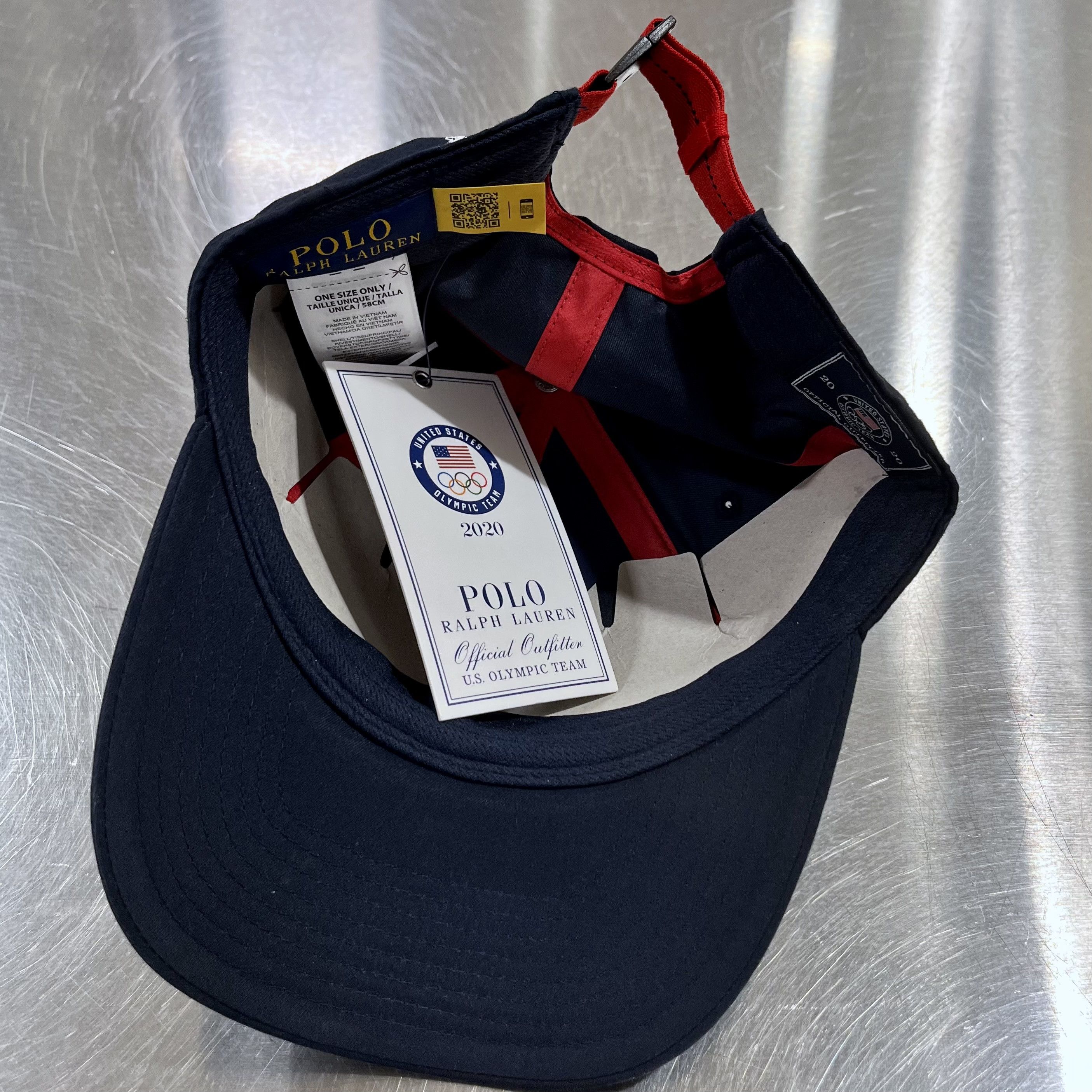 USA Olympics Team USA 2020 Olympics Flag Patch Polo Ralph Lauren Cap Hat Size ONE SIZE - 6 Thumbnail