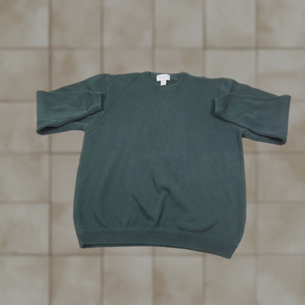 Eddie Bauer VINTAGE Eddie Bauer Sweater Mens XLT Green Cotton Australia Pullover Knit Crew Neck Long Sleeve Regular Fit Wool? Size US XL / EU 56 / 4 - 1 Thumbnail