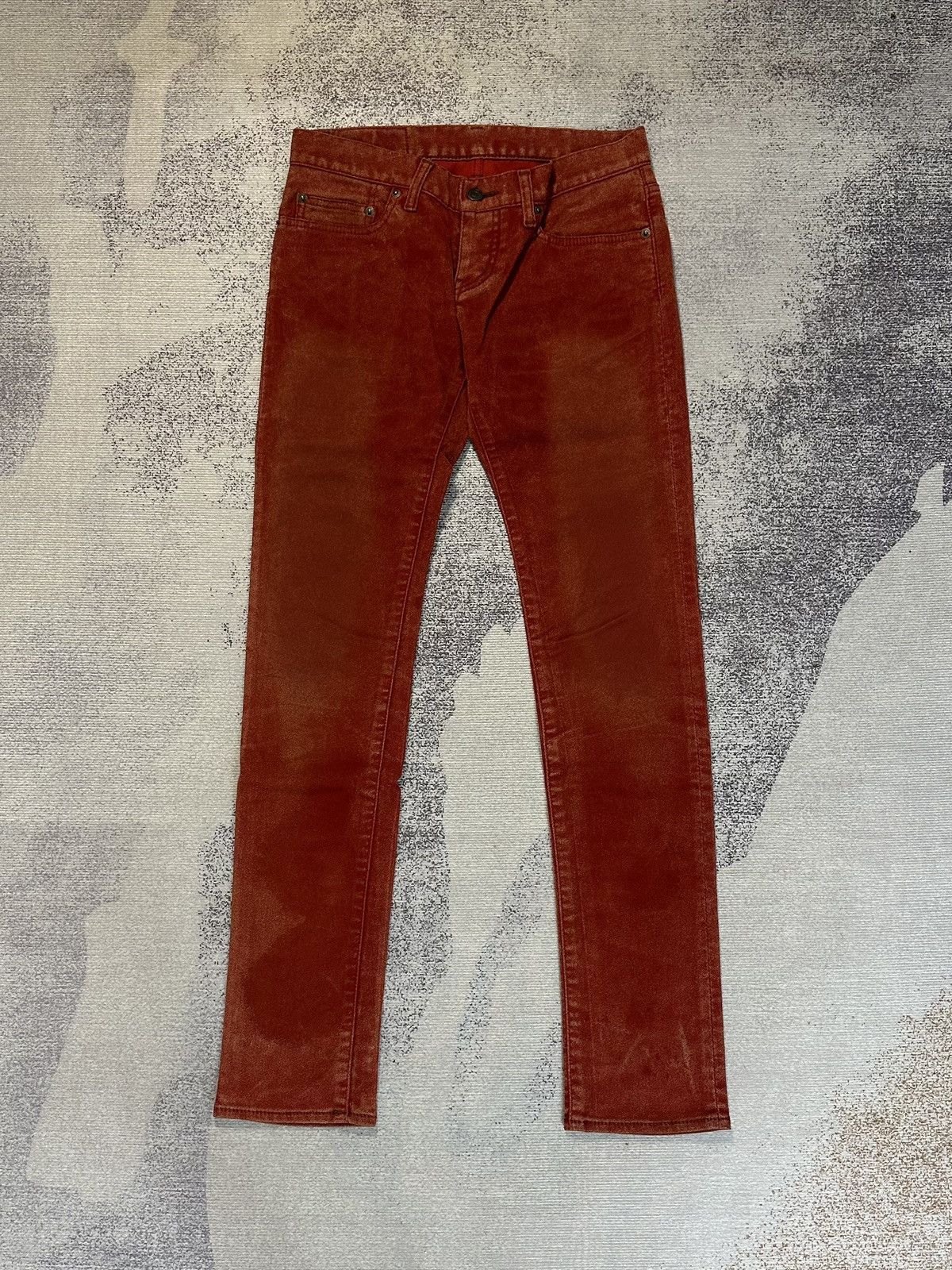Hysteric Glamour Hysteric Glamour Slim Fit Suede Pants Red Size US 28 / EU 44 - 1 Thumbnail