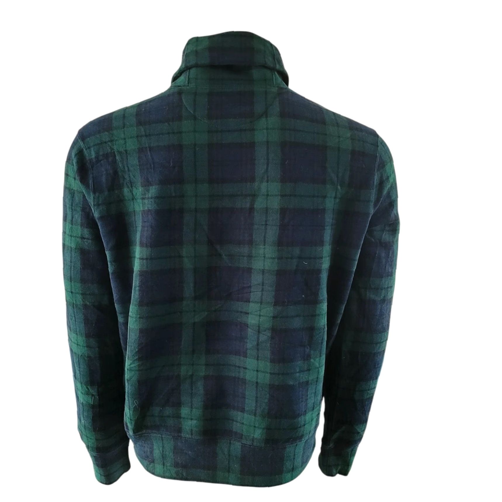 Polo Ralph Lauren Vintage Polo Ralph Lauren Shawl Collar Sweatshirt Green Check Tartan – Size M – Men Size US M / EU 48-50 / 2 - 3 Thumbnail