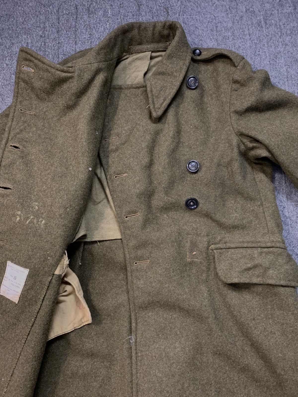 Other 80s Military Wool Greatcoat Pattern Dismounted Olive Green Size US M / EU 48-50 / 2 - 5 Thumbnail