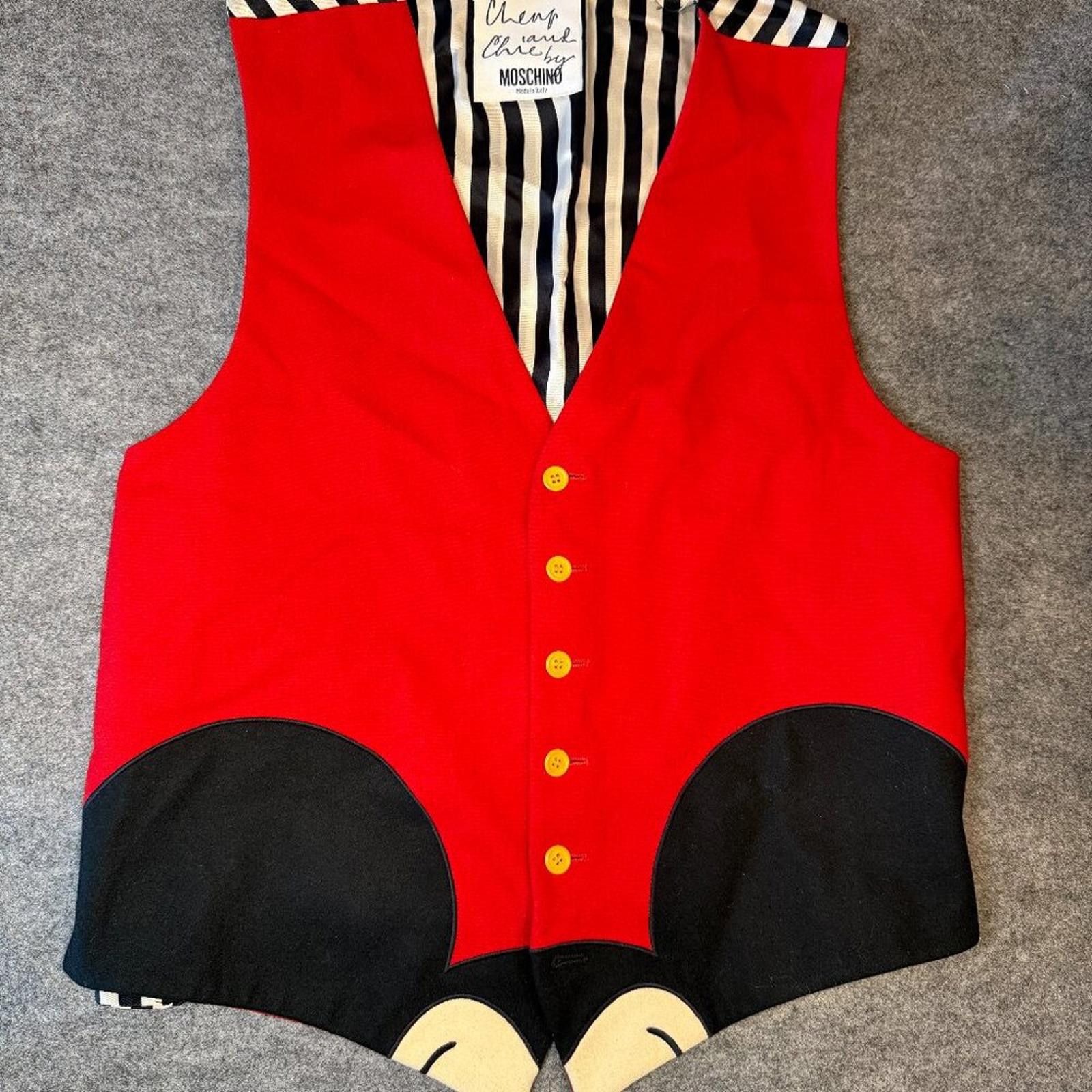 Other RARE Vintage MOSCHINO Cheap & Chic Mickey Mouse Vest Wool Size M / US 6-8 / IT 42-44 - 1 Thumbnail