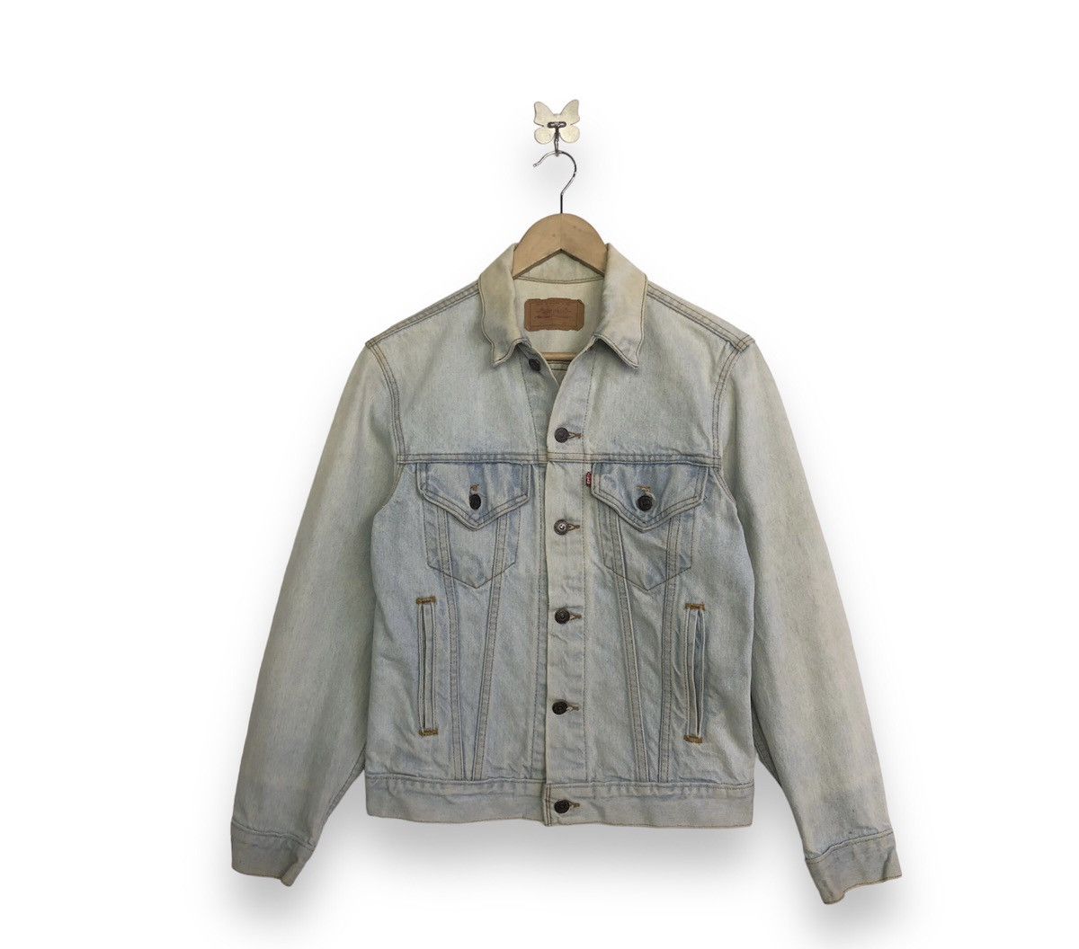 Levi's × Vintage Vintage Levis Light Wash Denim Trucker Jacket Size US S / EU 44-46 / 1 - 2 Thumbnail
