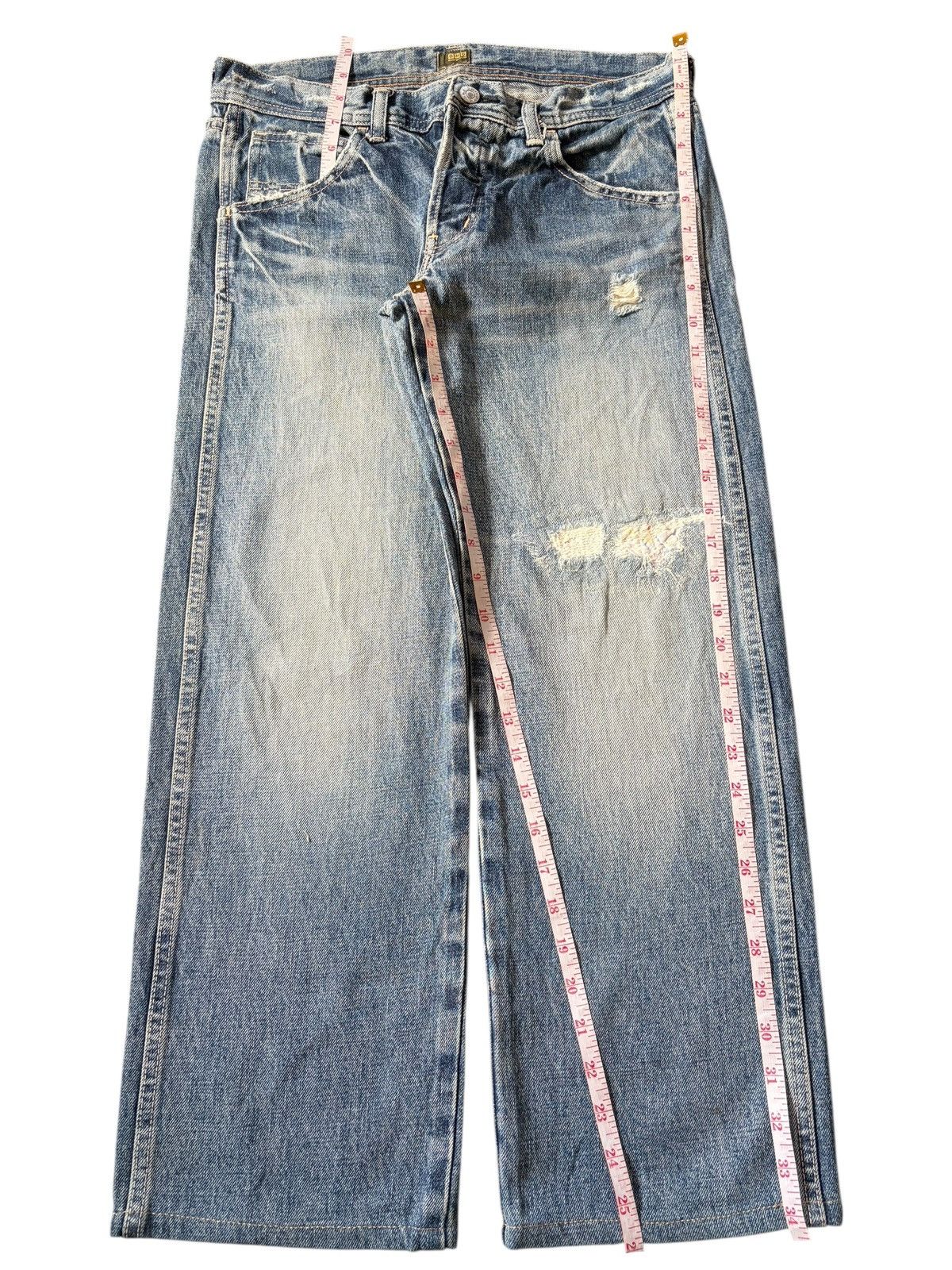 Edwin Vintage Japanese Brand Sashiko Distress Loose Jeans Size 30" / US 8 / IT 44 - 7 Thumbnail