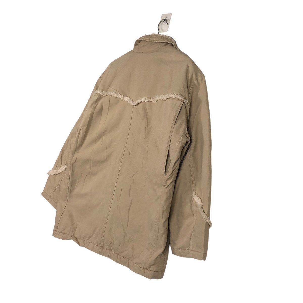 Johnbull 🔥VINTAGE BIKER SHEARLING JACKET DOUBLE COLLAR JOHN BULL Size US M / EU 48-50 / 2 - 12 Thumbnail