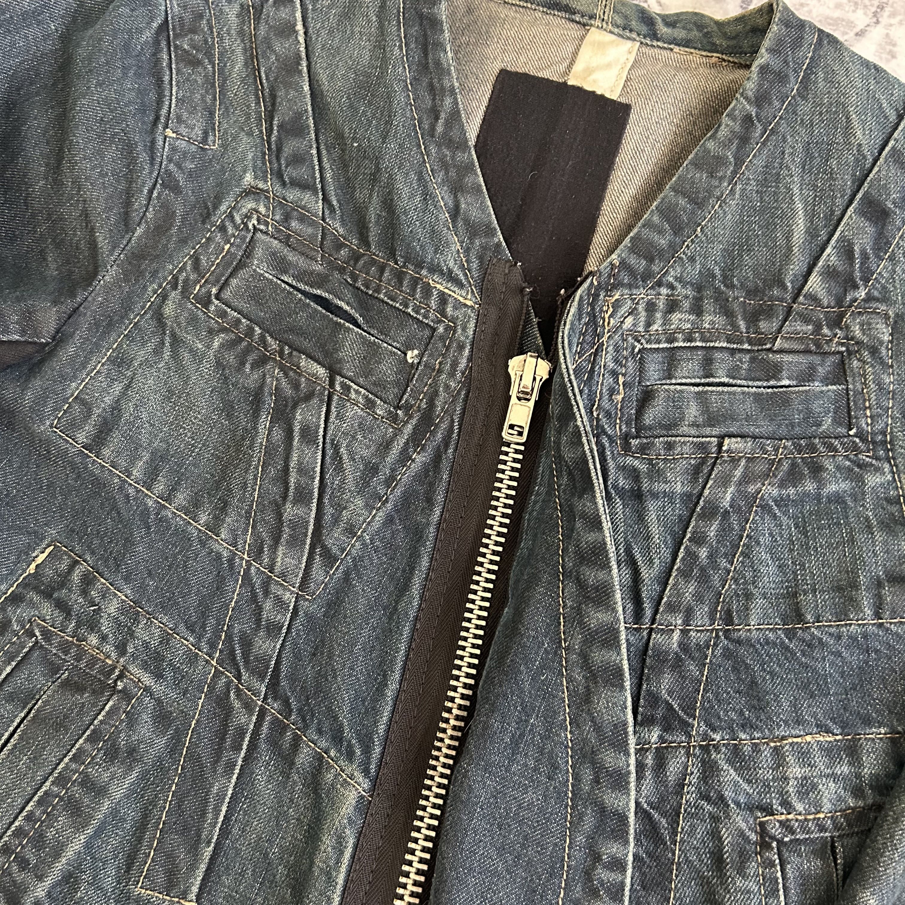 Rick Owens Drkshdw Rick Owens Slab Denim Jacket Size US S / EU 44-46 / 1 - 3 Thumbnail