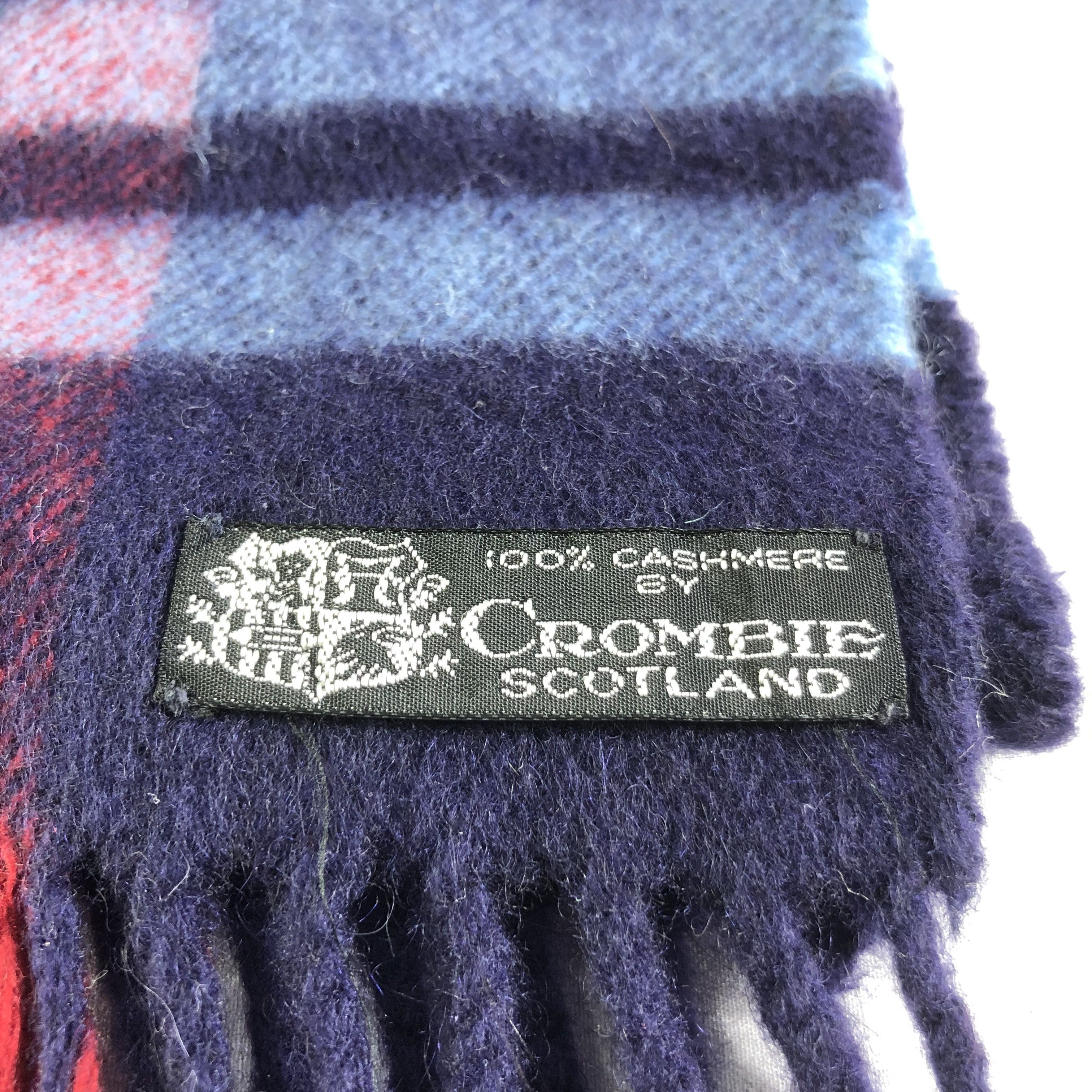 Crombie Crombie Tartan Cashmere Scarf Muffler V1658 Size ONE SIZE - 4 Thumbnail