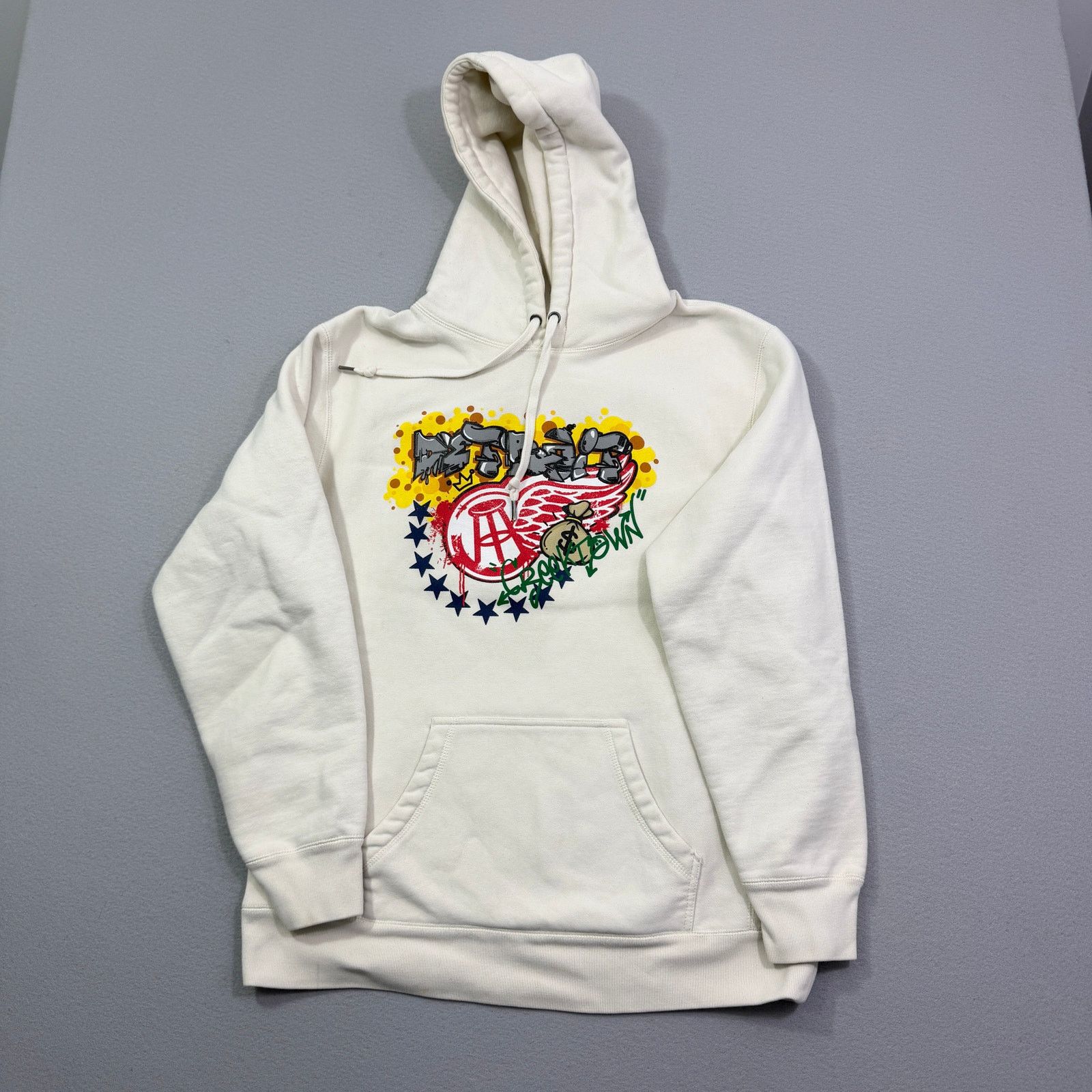 Other Barstool Sports Detroit Greek Town Hoodie Men's Large Cream Size US L / EU 52-54 / 3 - 1 Thumbnail