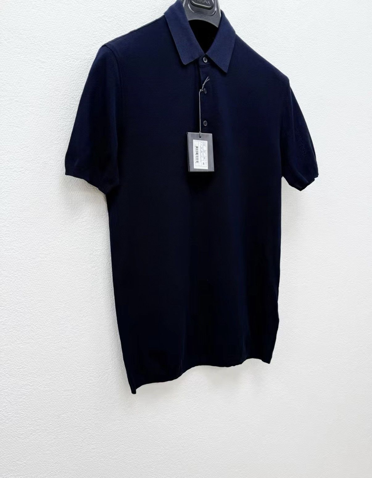 Ermenegildo Zegna Ermenegildo Zegna 100% Cotton Knitted Polo Shirt J30 Size US M / EU 48-50 / 2 - 2 Thumbnail