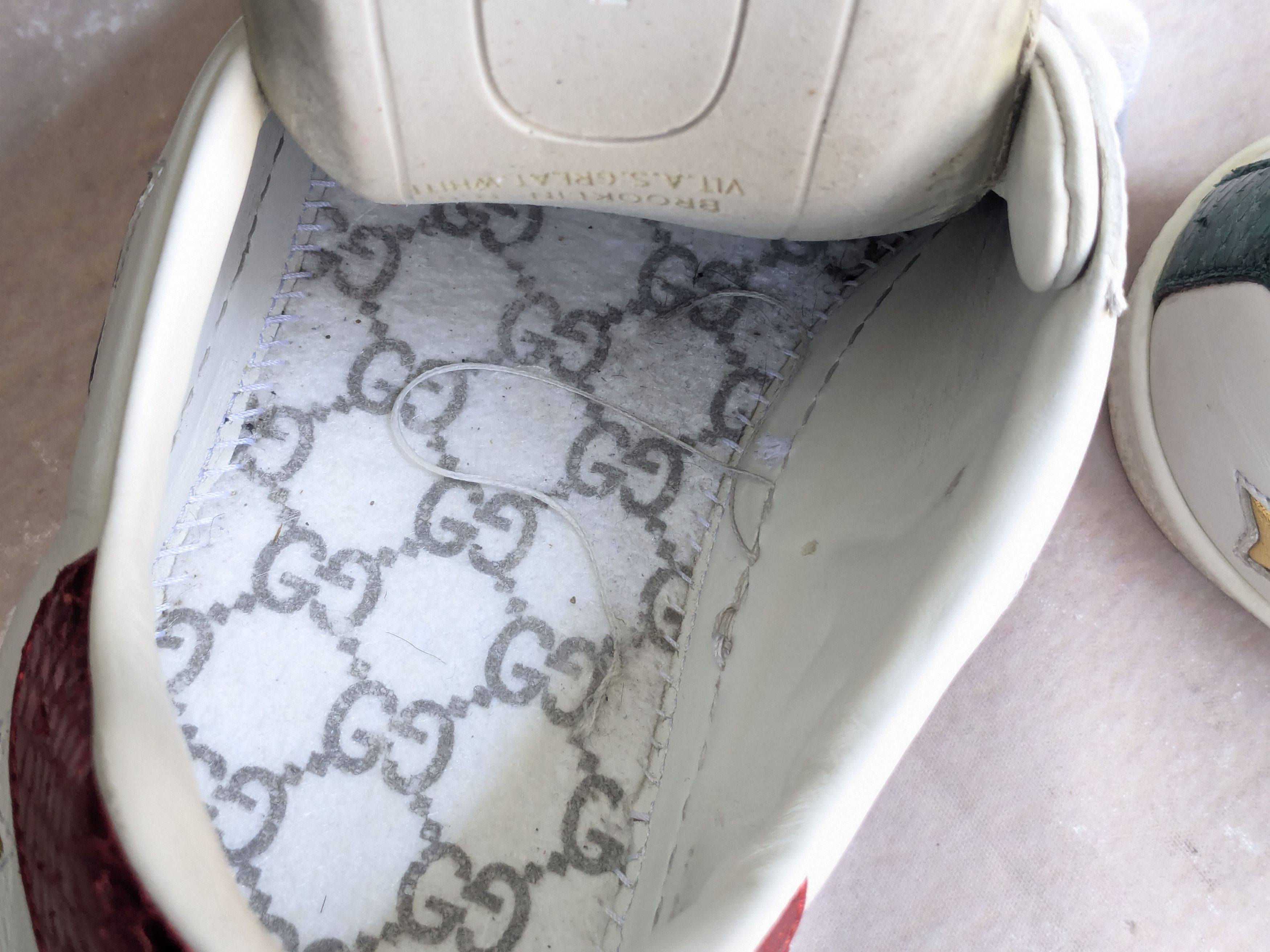 Gucci Gucci Ace Sneakers White 9.5 Stars Low Tops 452502 Size US 9.5 / EU 42-43 - 6 Thumbnail