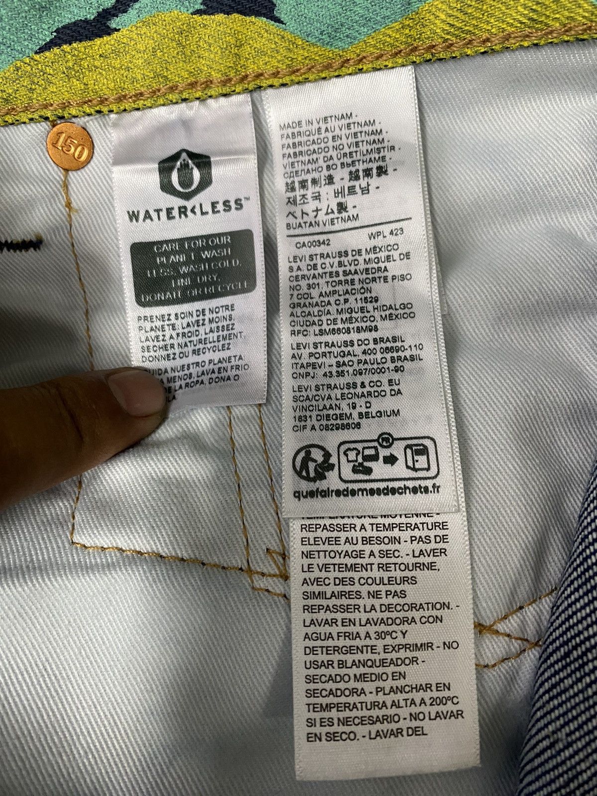 Levi's 501 LEVI'S 150th Anniversary Banner Print Denim Size US 34 / EU 50 - 17 Thumbnail