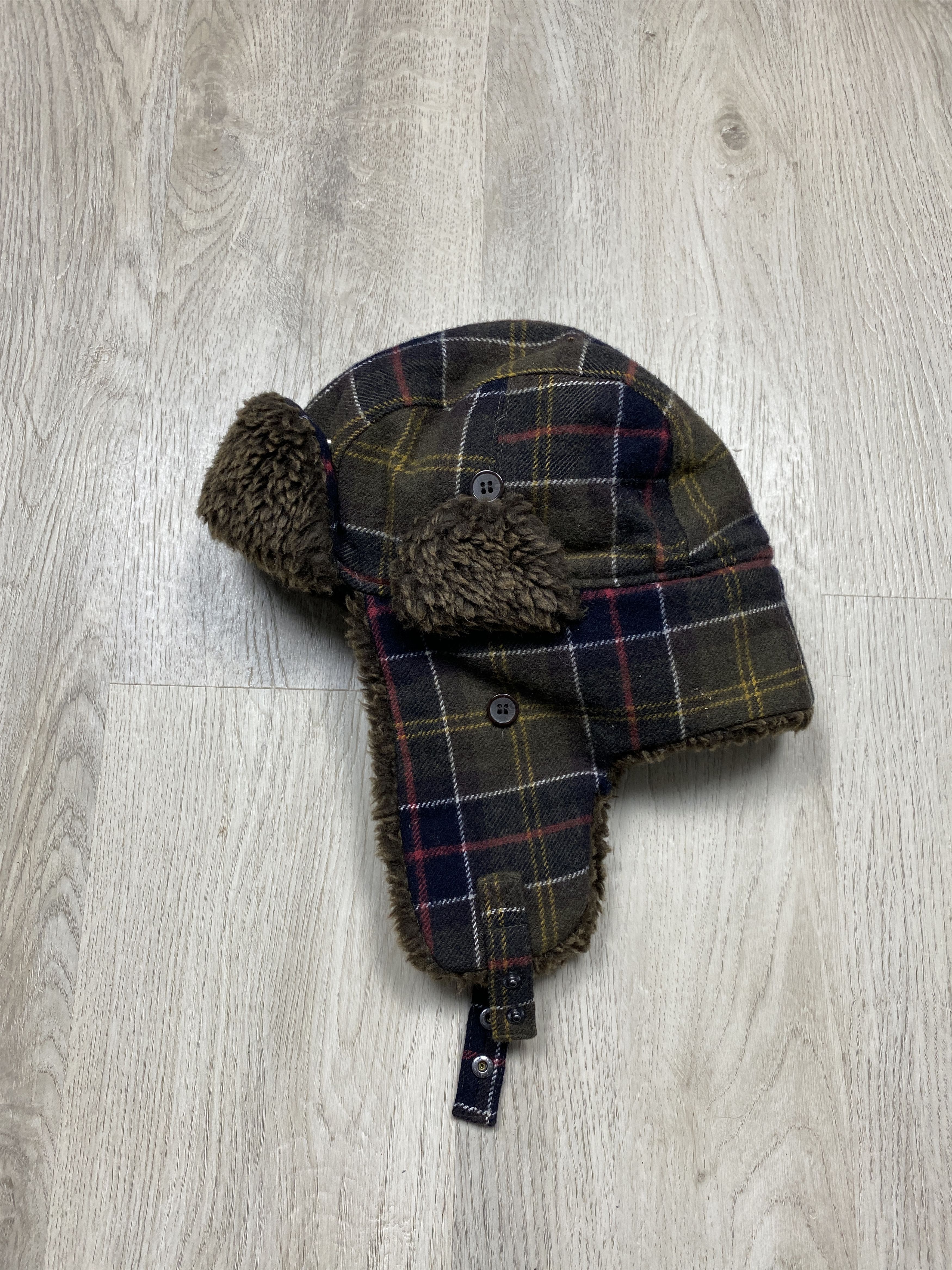 Barbour Barbour Tartan Vintage Mens Hat With Ear Flaps Size ONE SIZE - 1 Thumbnail