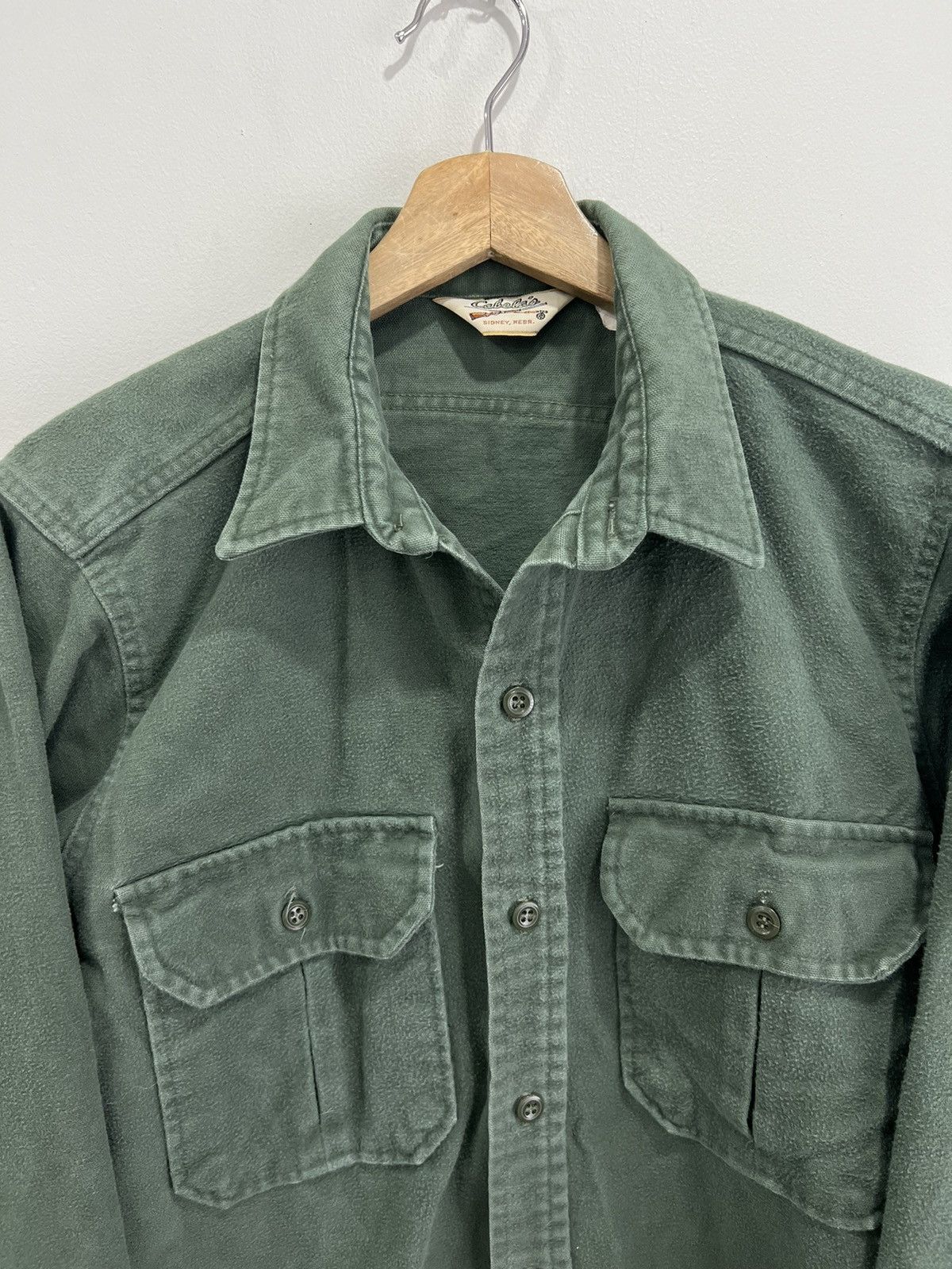 Vintage Vintage Cabelas Flannel Button Up Shirt green Size US XL / EU 56 / 4 - 3 Thumbnail