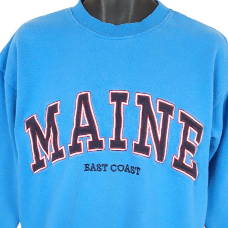 H&M Maine Sweatshirt Womens XS Blue OVERSIZED Fit Travel Destination H&M Sweatshirt Womens XS Blue OVERSIZED Travel Destination Size XS / US 0-2 / IT 36-38 - 2 Thumbnail