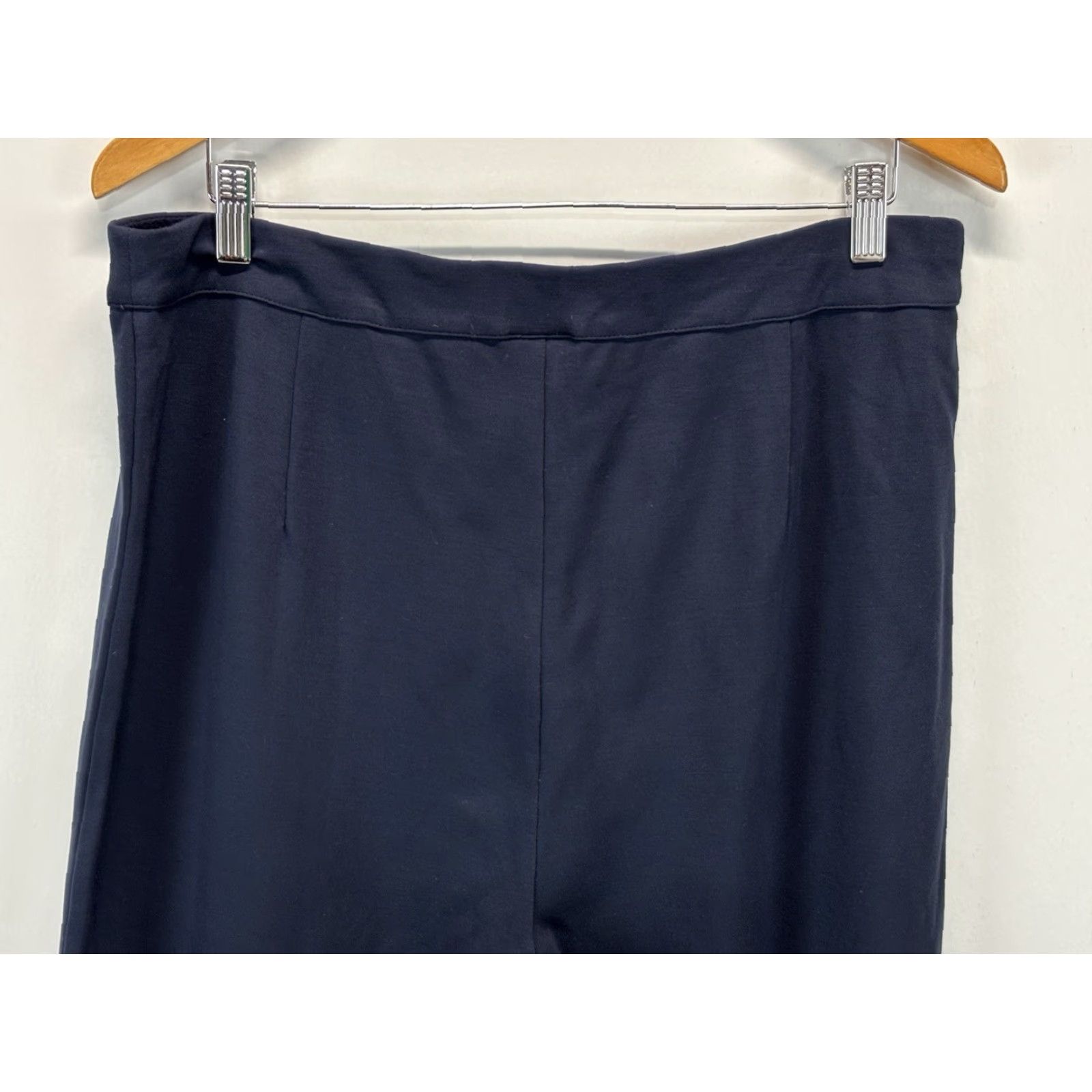 J. Jill VINTAGE J. Jill Wearever Cropped Pants Women XL Wide-Leg Business Casual Navy 90s Size 40" / US 18 - 4 Thumbnail
