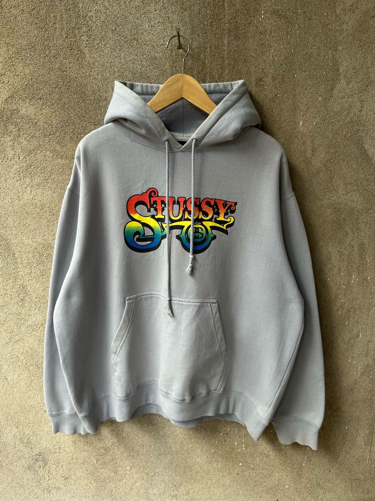 Stussy Vintage 2000s stussy hoodie rasta Size US L / EU 52-54 / 3 - 1 Thumbnail