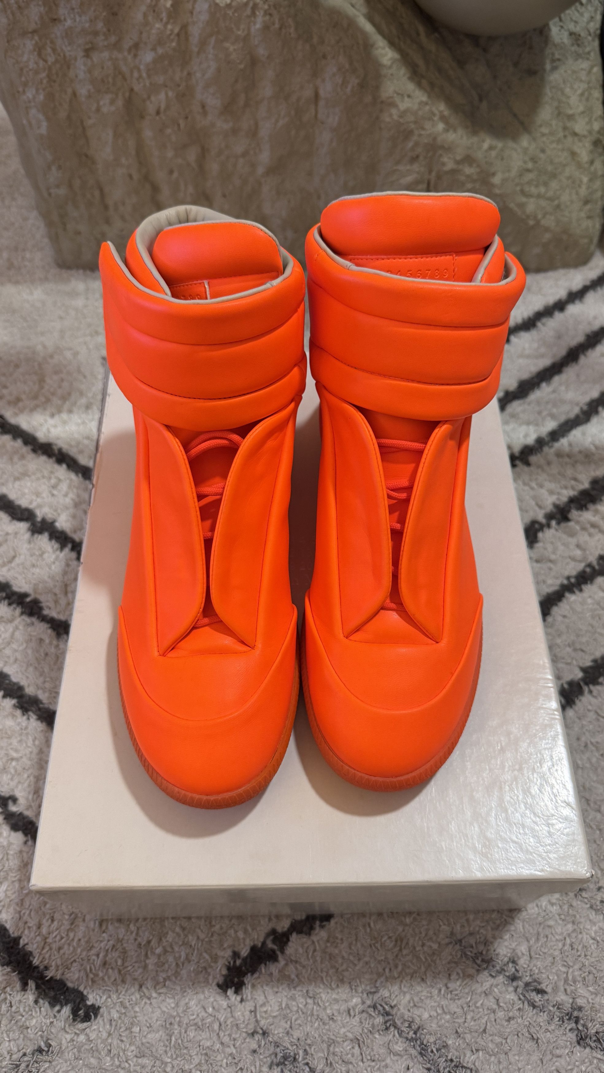 Maison Margiela Maison Margiela Future hi leather orange Size US 11 / EU 44 - 1 Thumbnail