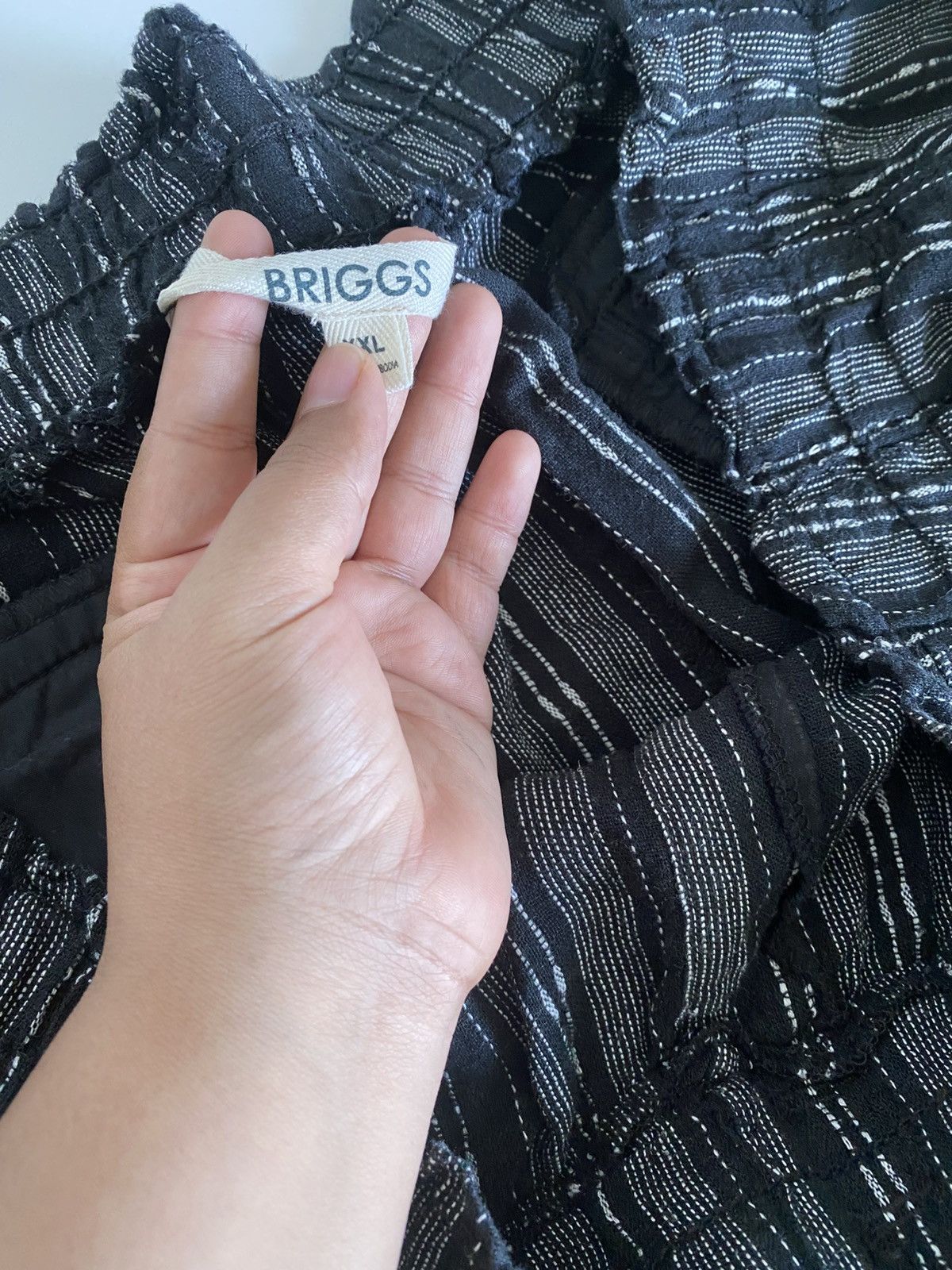 Other Briggs Women's XXL Pull on Pants Black & White NWOT Size 42" / US 20 - 12 Thumbnail