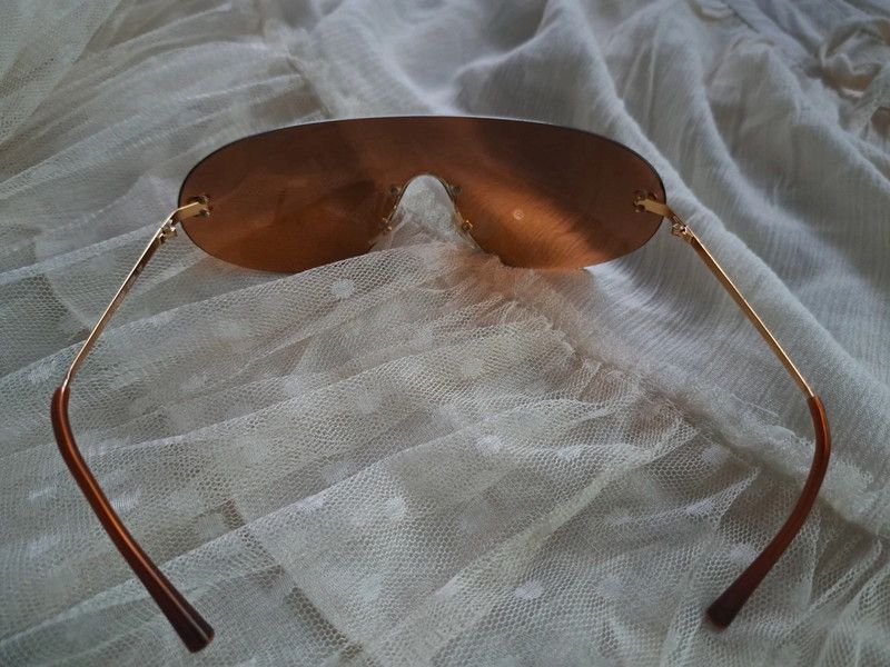 Chanel Chanel Sunglasses 4014 Rhinestone CC 4017 Rimless Vintage Size ONE SIZE - 5 Thumbnail