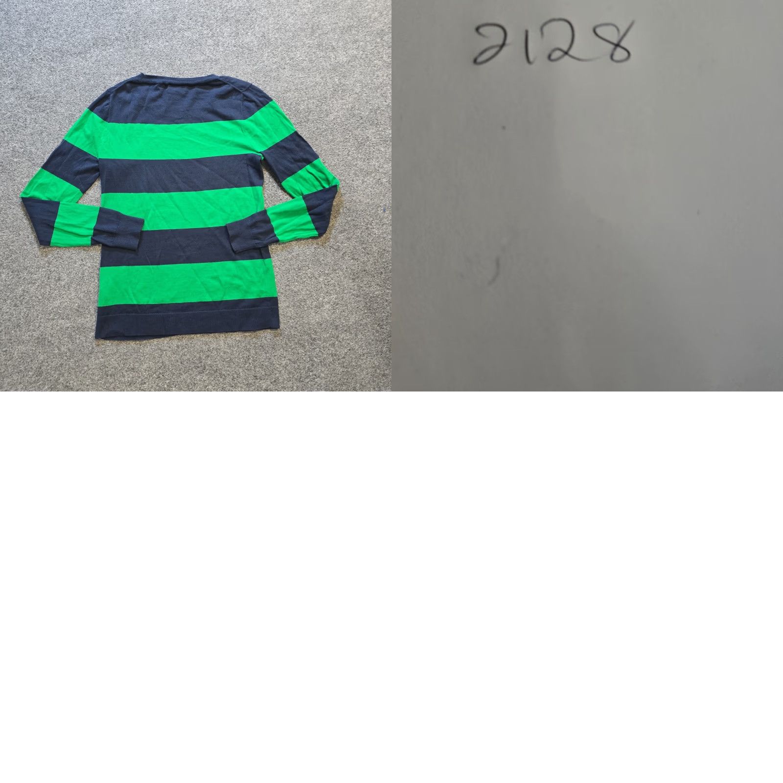 J.Crew J.CREW Sweater Womens XS Blue Green Rugby Stripe Knit Long Sleeve Preppy Crew Neck Pullover Lightweight Casual Regular Knit Fall Winter Spring Size XS / US 0-2 / IT 36-38 - 8 Thumbnail